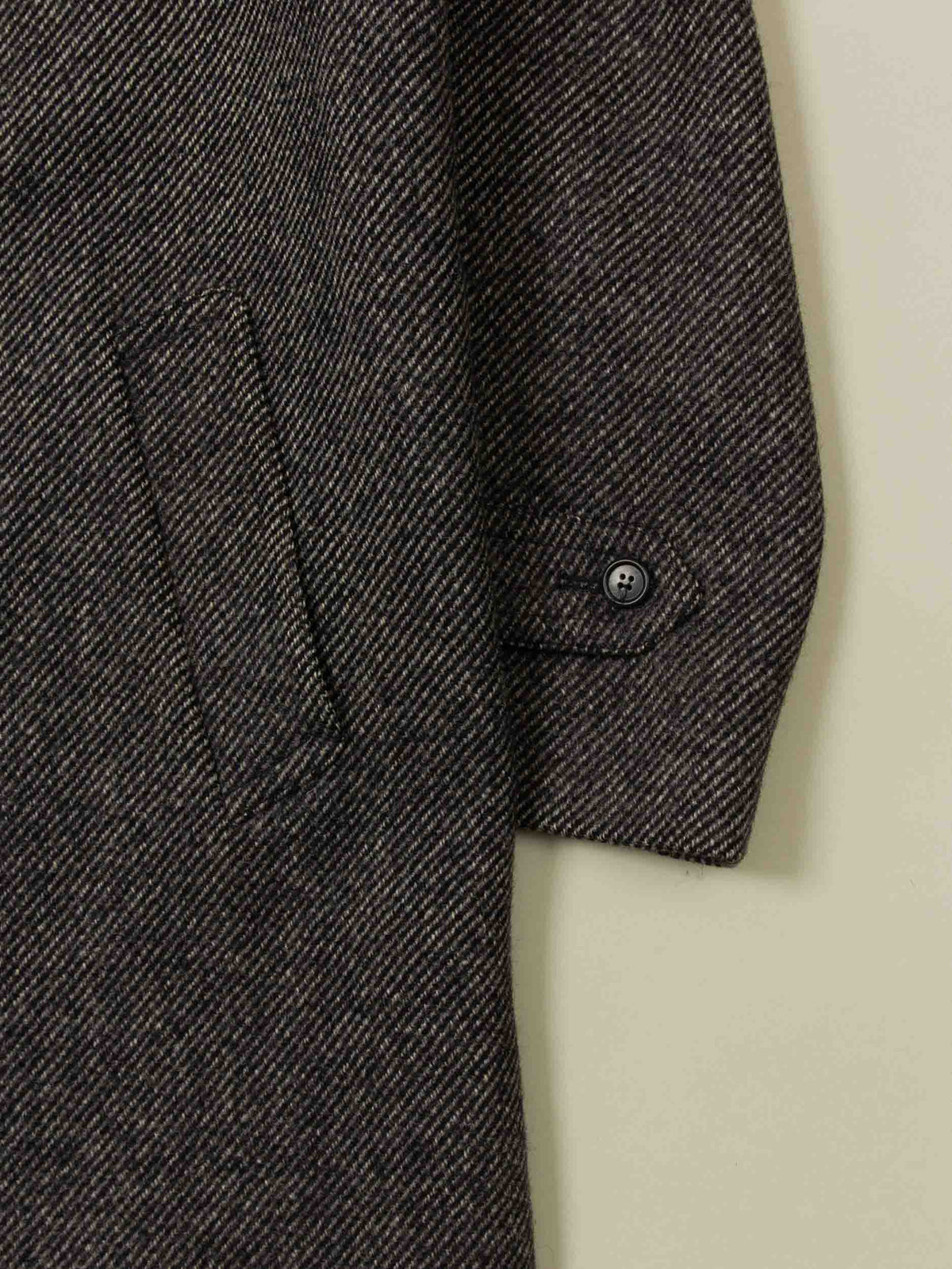 Vtg 1980s Single Breasted Wool Coat – Made in UK (M)
