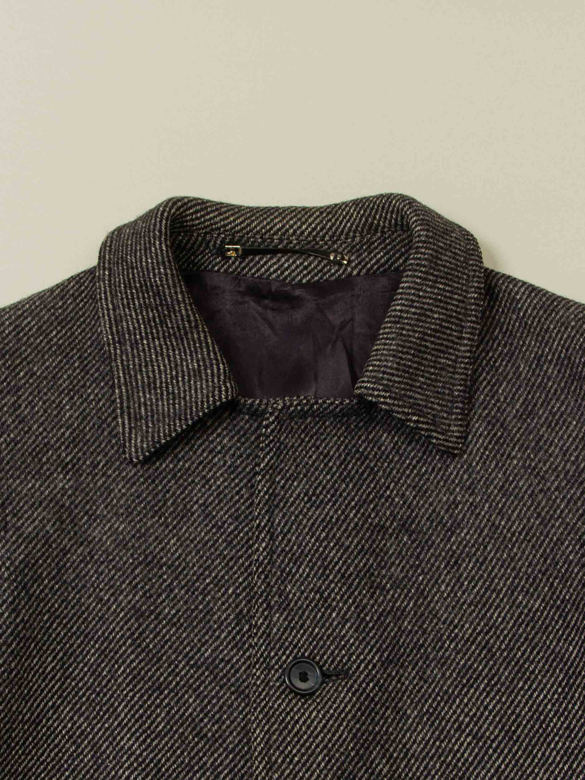 Vtg 1980s Single Breasted Wool Coat – Made in UK (M)