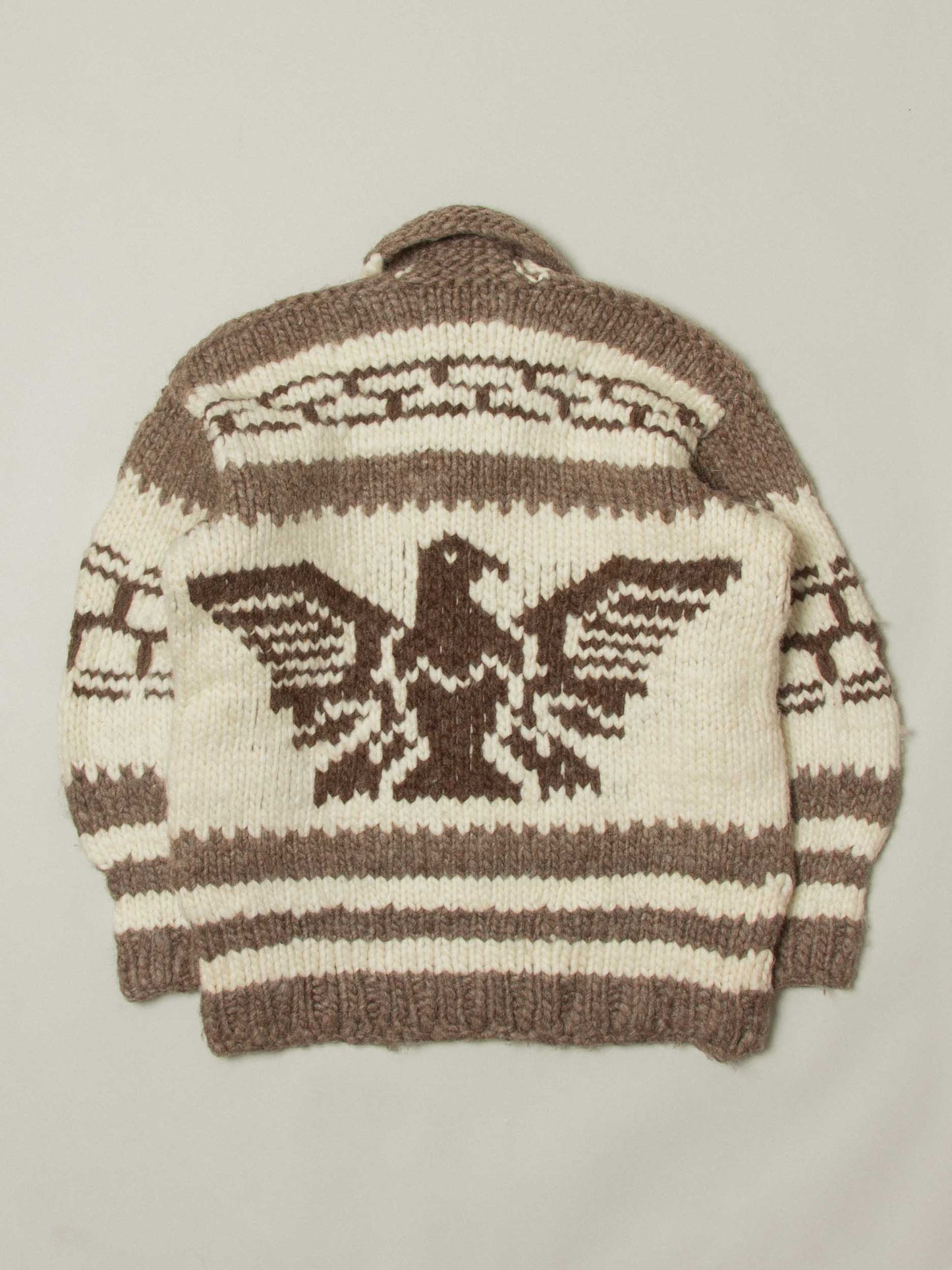 Vtg 1960s Pullover 'Thunderbird' Cowichan Sweater – Made in Canada (M/L)