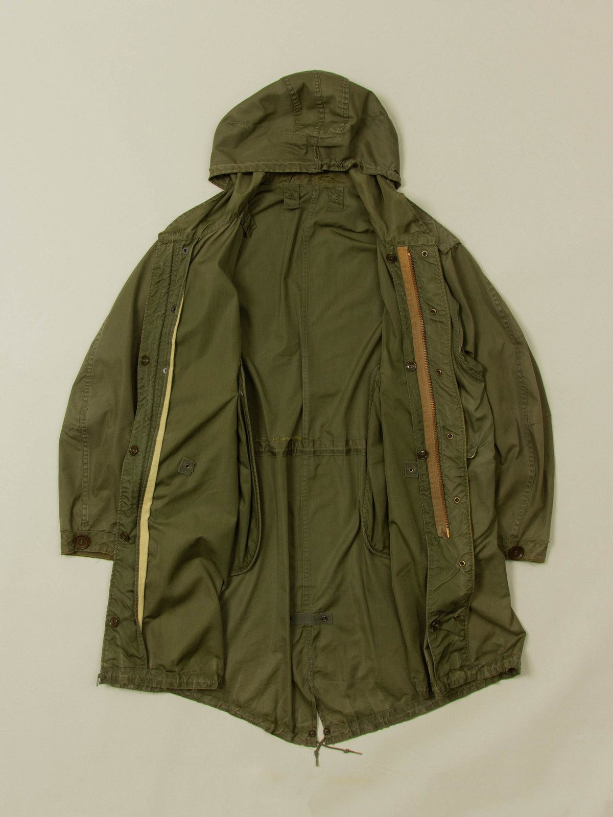 Vtg 1950s US Army M-51 Fishtail Parka (L)