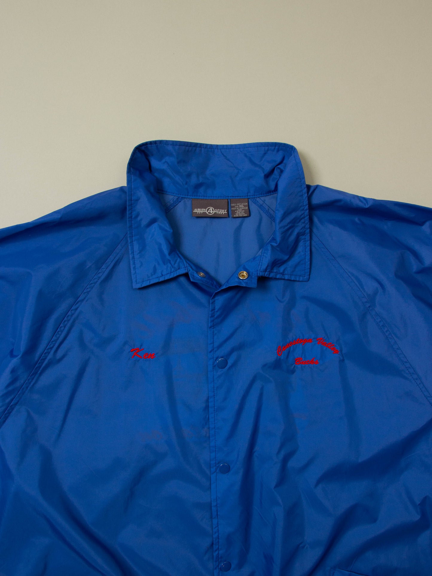 Vtg 1990s Embroidered School Bus Coach Jacket (XXXL)