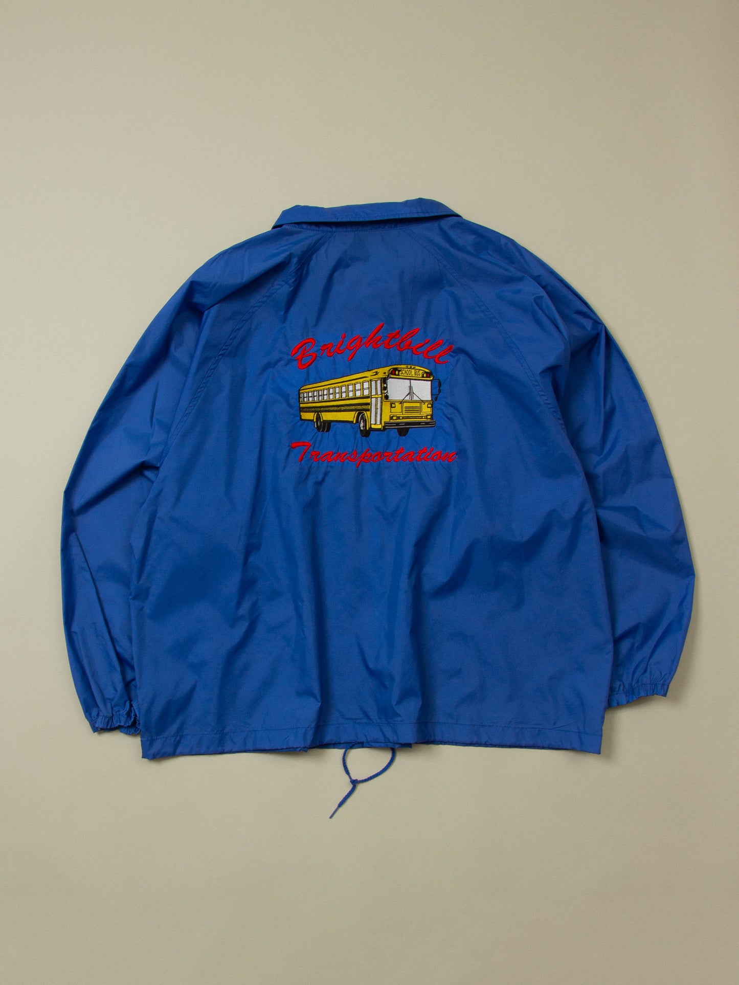 Vtg 1990s Embroidered School Bus Coach Jacket (XXXL)