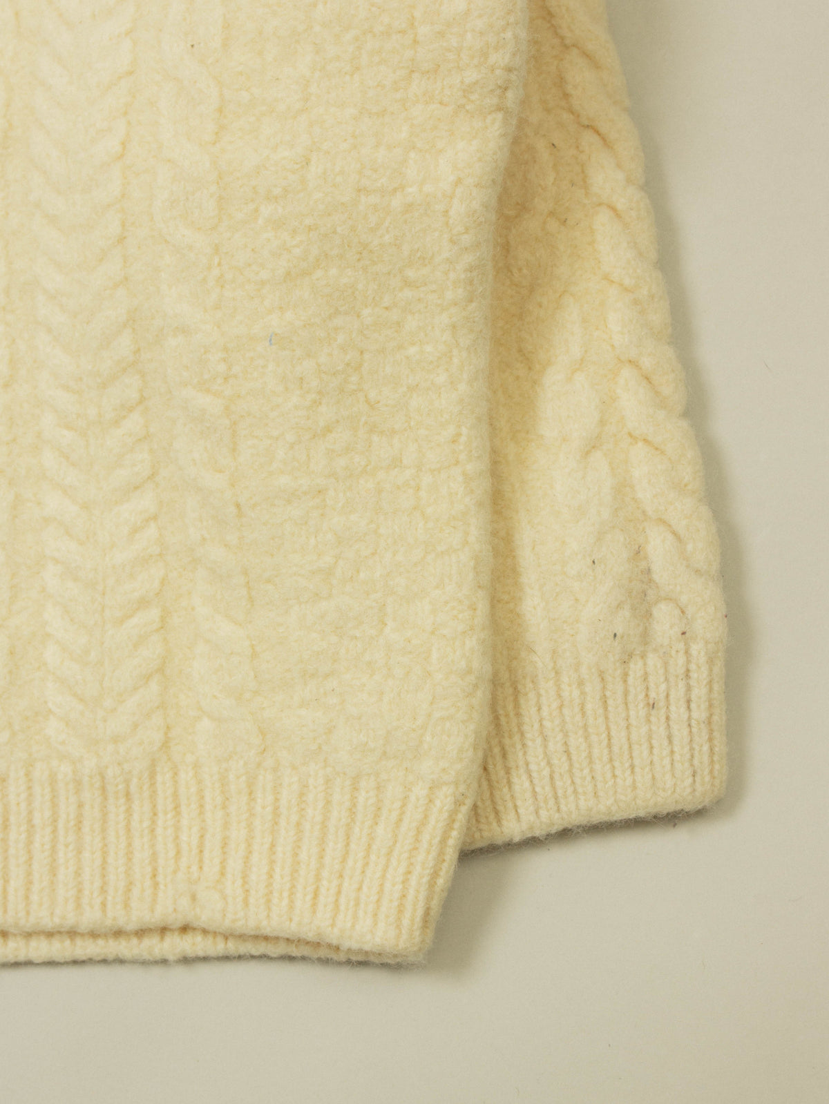 Vtg 1990s L.L.Bean Fisherman Wool Sweater - Made in Ireland (XS)