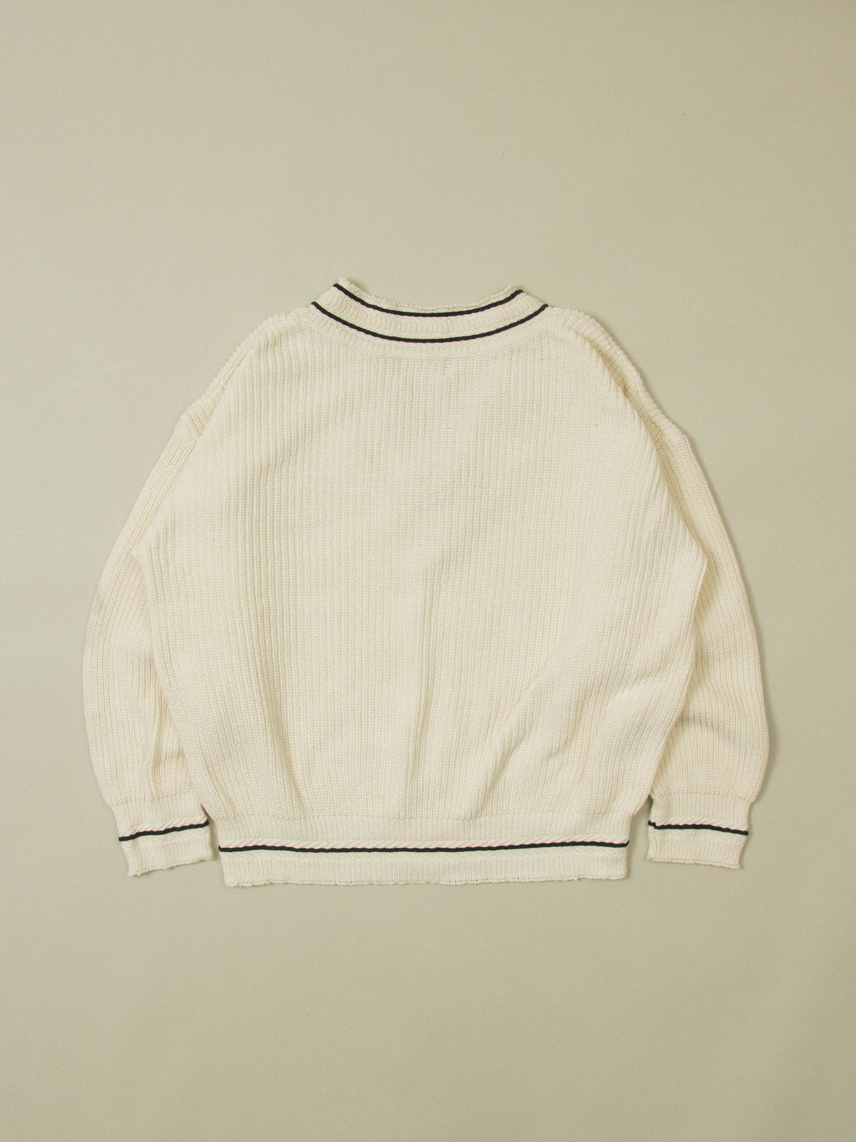 Vtg 1990s V-neck Cricket Sweater - Made in USA (L)