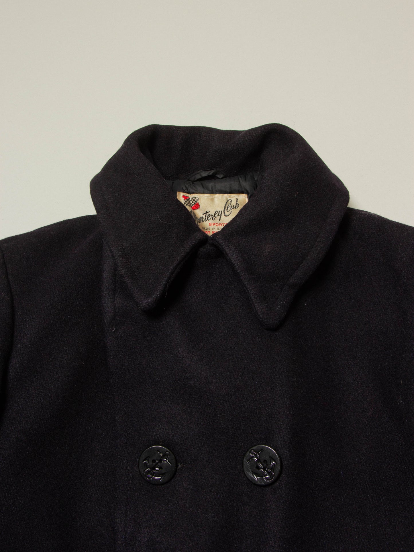 Vtg 1960s Monterey Club Wool Peacoat - Made in USA (XS)