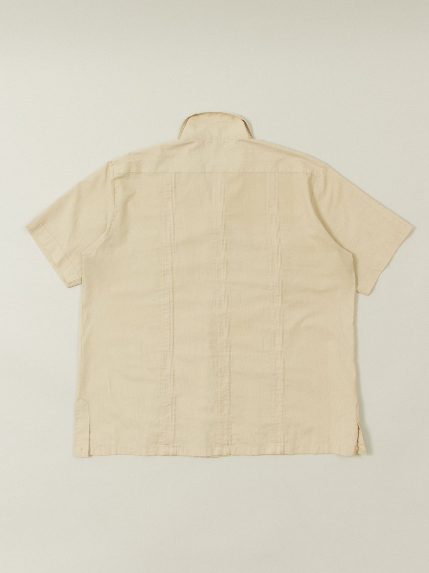 Vtg 1990s Short Sleeve Cuban Shirt - Made in Korea (L)