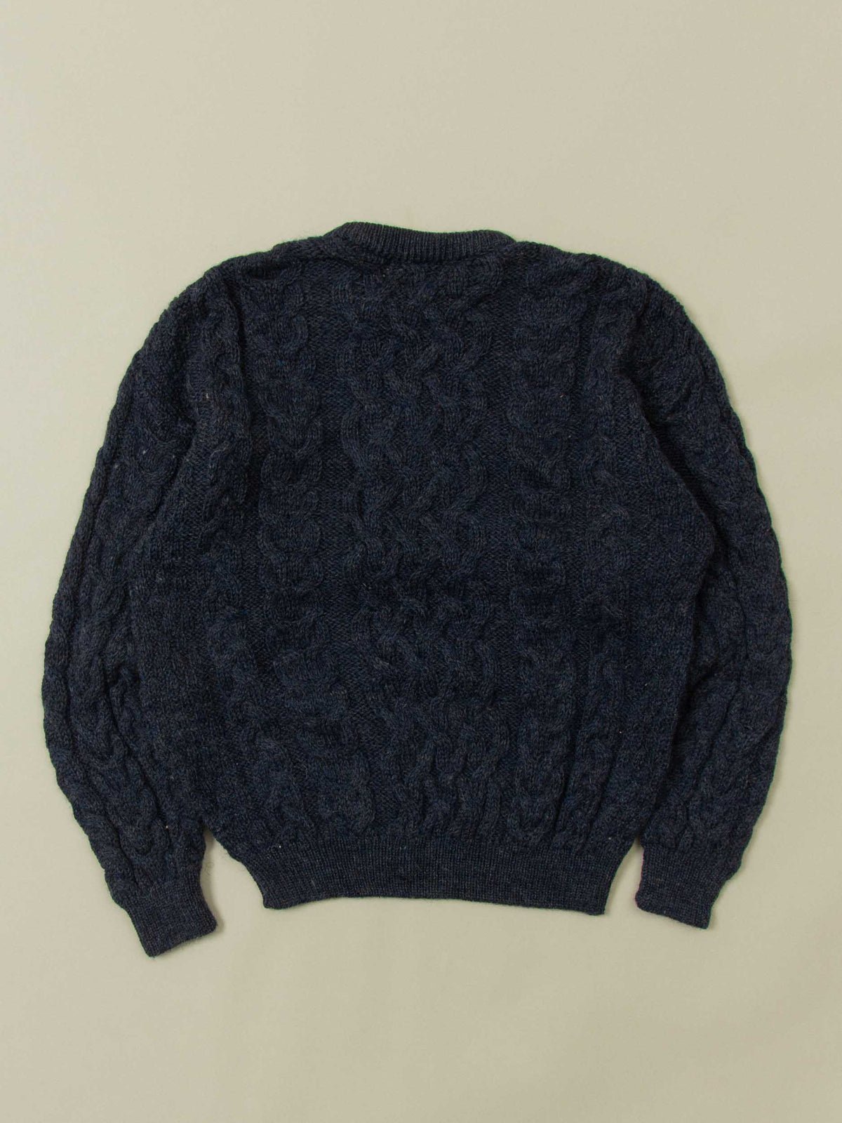 Vtg 1990s Knitted Wool Sweater – Made in Ireland (XL)