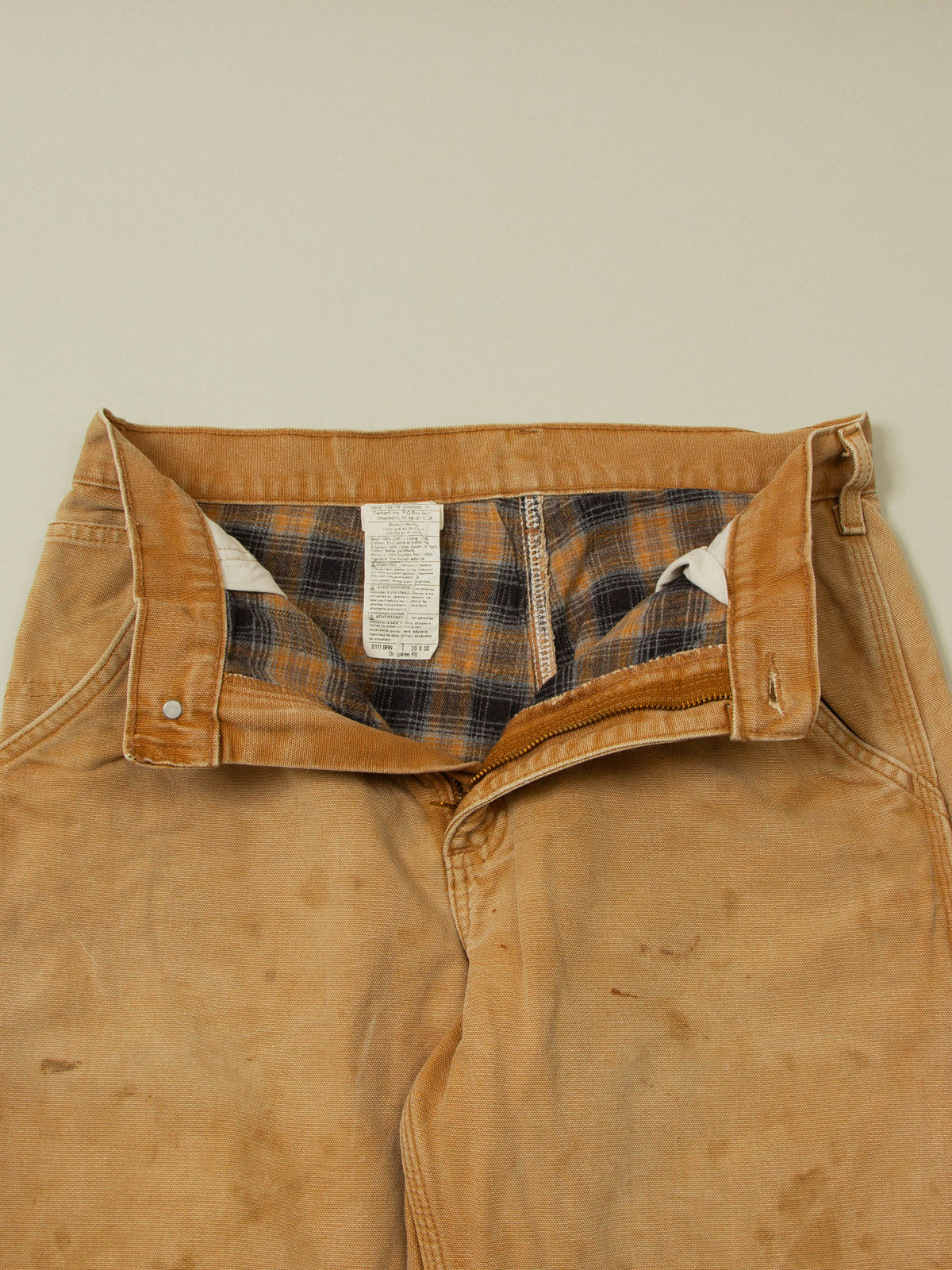 Vtg 1990s Carhartt Lined Carpenter Trousers (30x32)