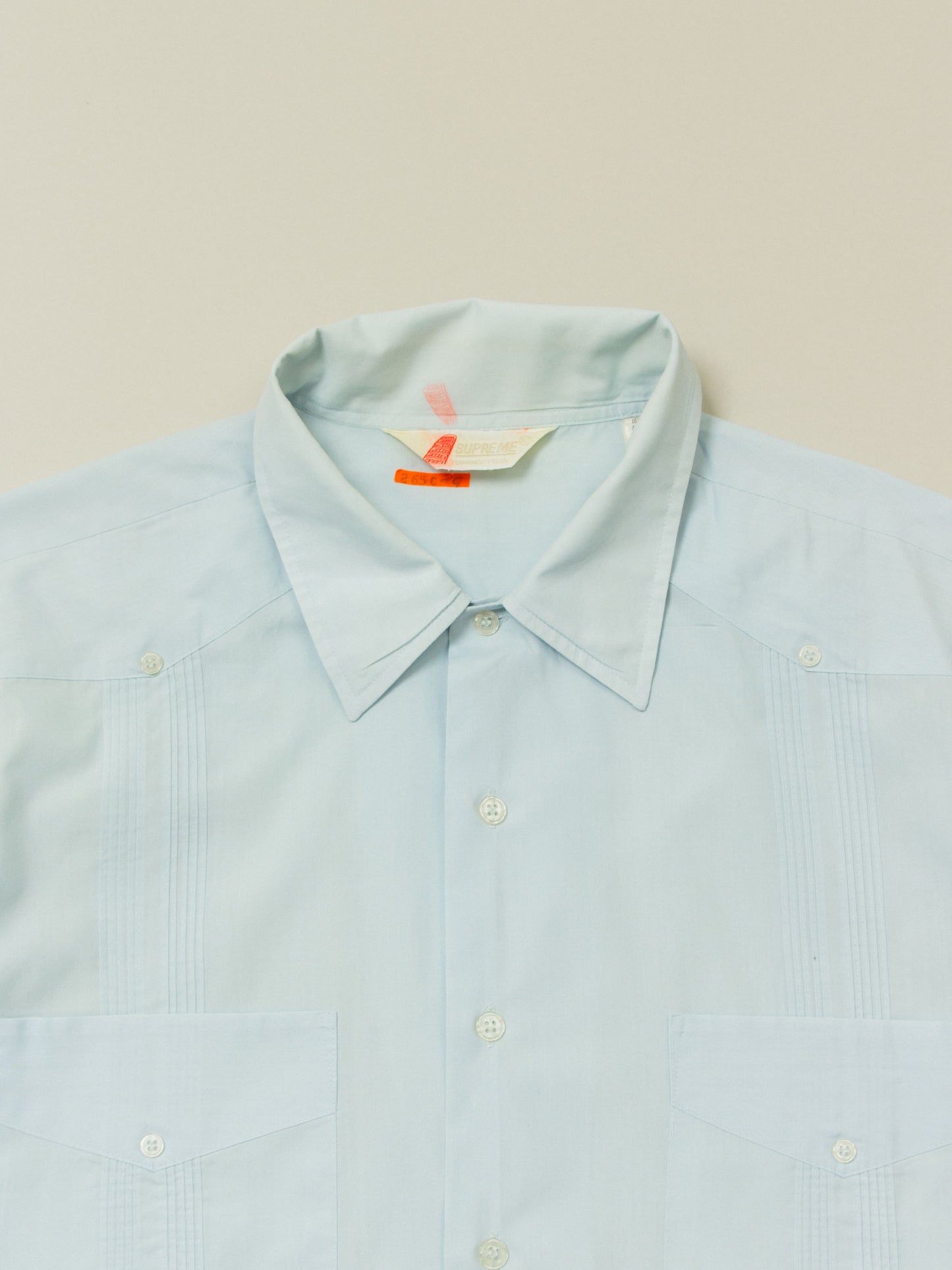 Vtg 1980s 'Supreme' Guayabera Cuban Shirt (XL)