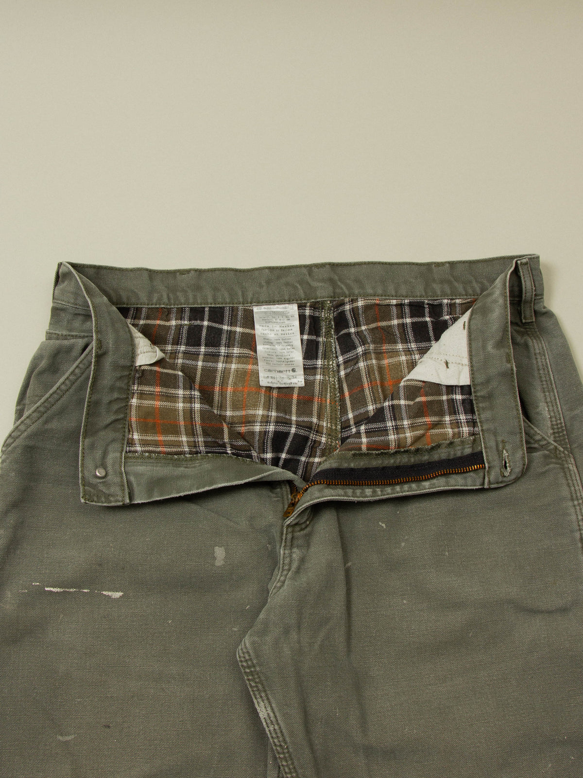Vtg 1990s Carhartt Lined Carpenter Trousers (36x33)