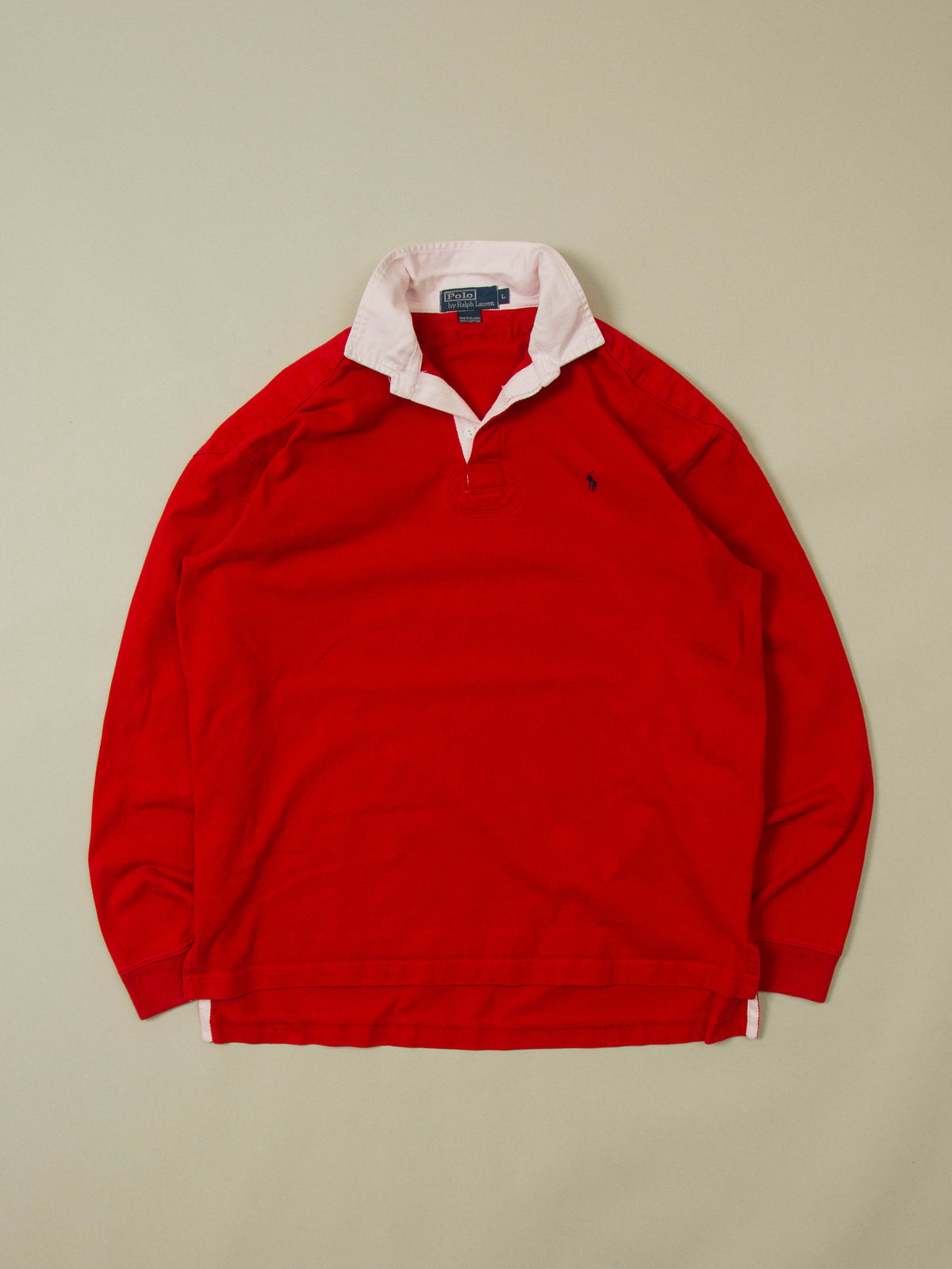 Vtg 1990s Ralph Lauren Rugby Shirt (L)