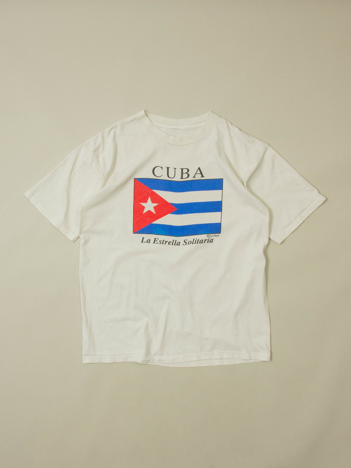 Vtg 1990s Cuba Souvenir Single Stitch Tee (L)