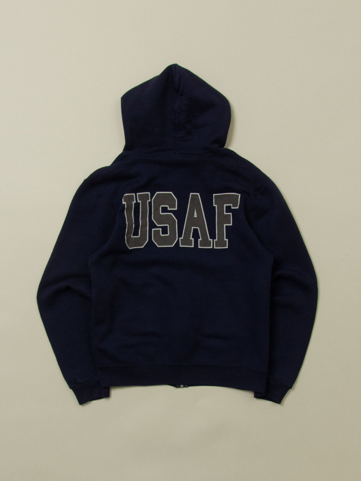 Vtg 1990s US Air Force Reflective Zip-Up Hoodie (M)