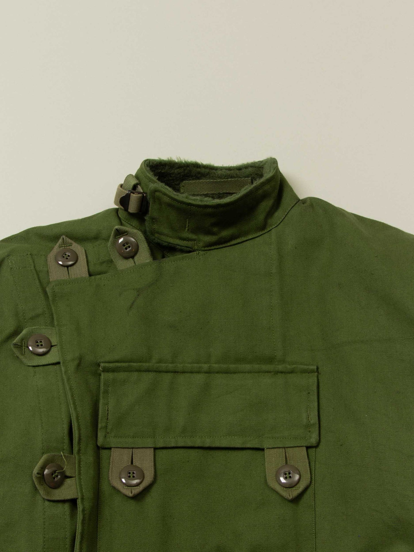 Vtg 1960s Rare Swedish Army Motorcycle Dispatch Jacket (M)