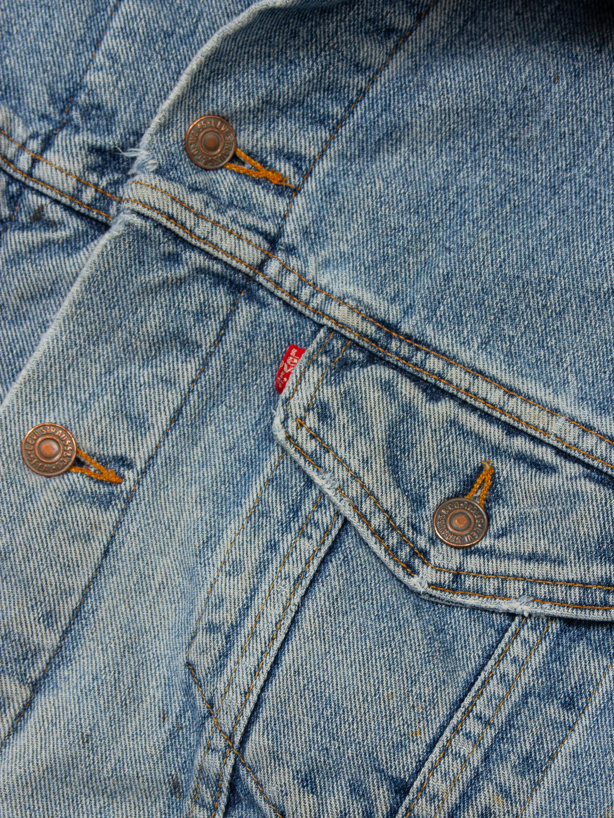 1990s Levi's Lined Denim Jacket - Made in USA (L)