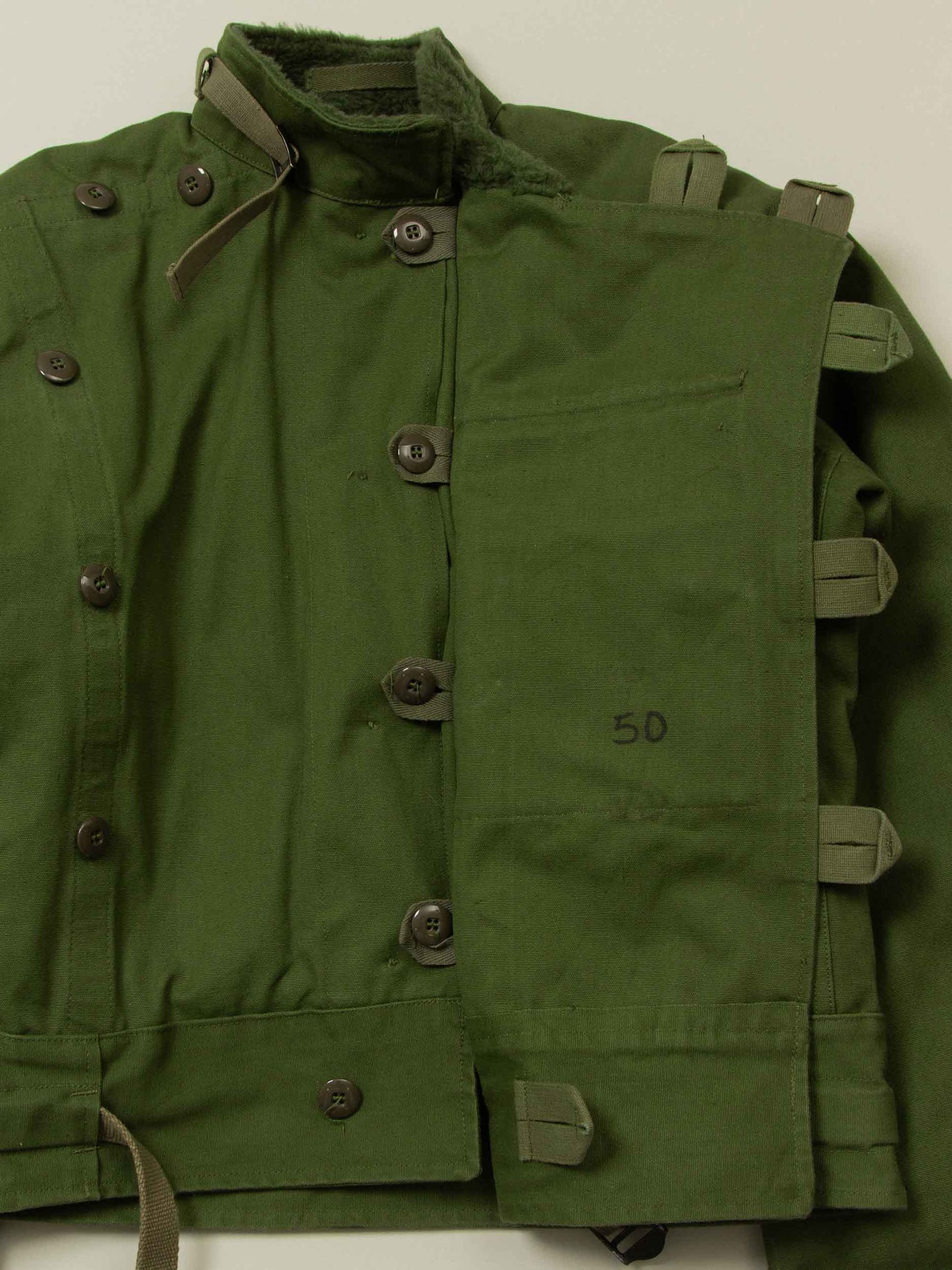 Vtg 1960s Rare Swedish Army Motorcycle Dispatch Jacket (M)