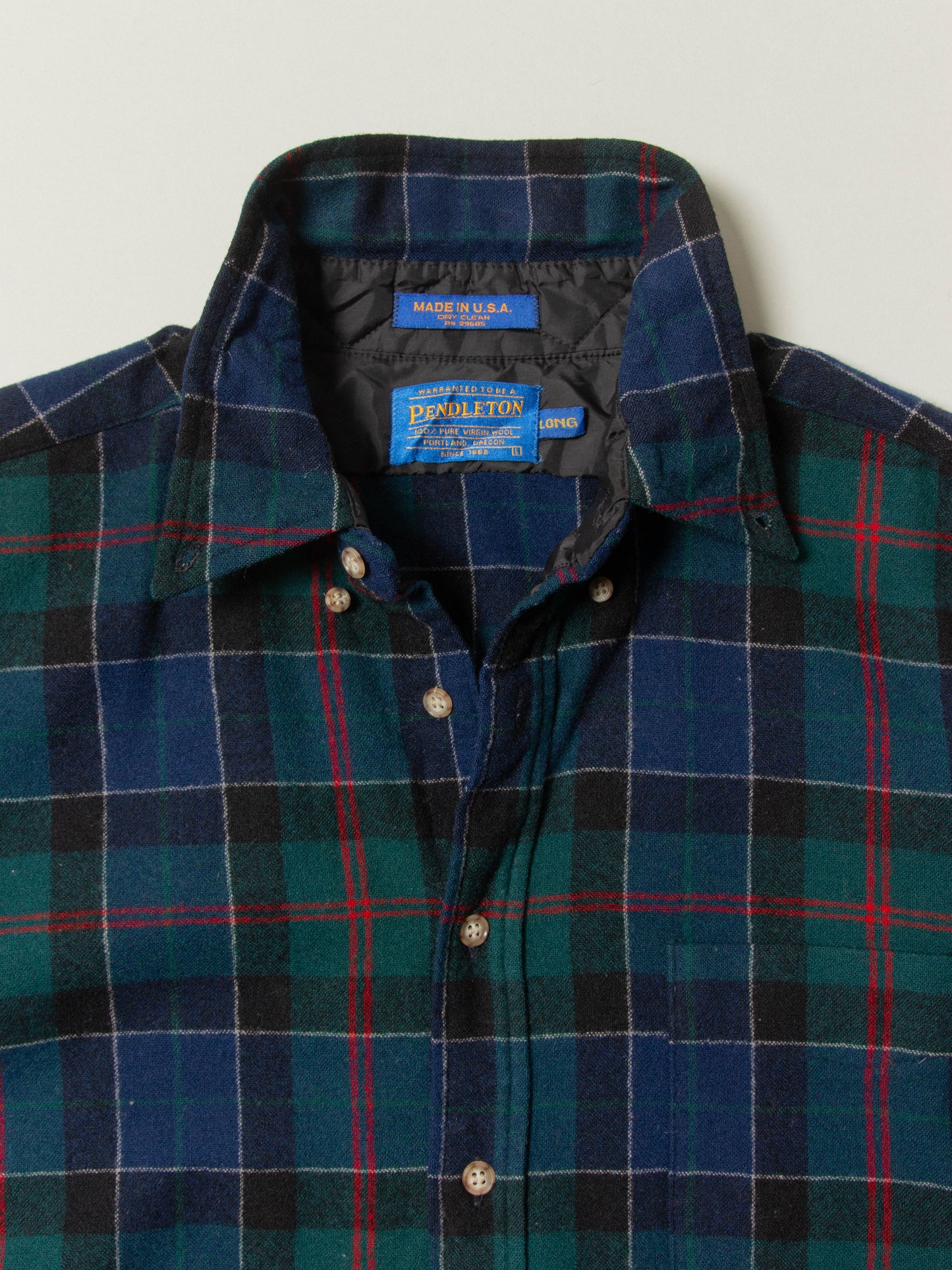 Vtg 1980s Pendleton Wool Shirt – Made in USA (L)