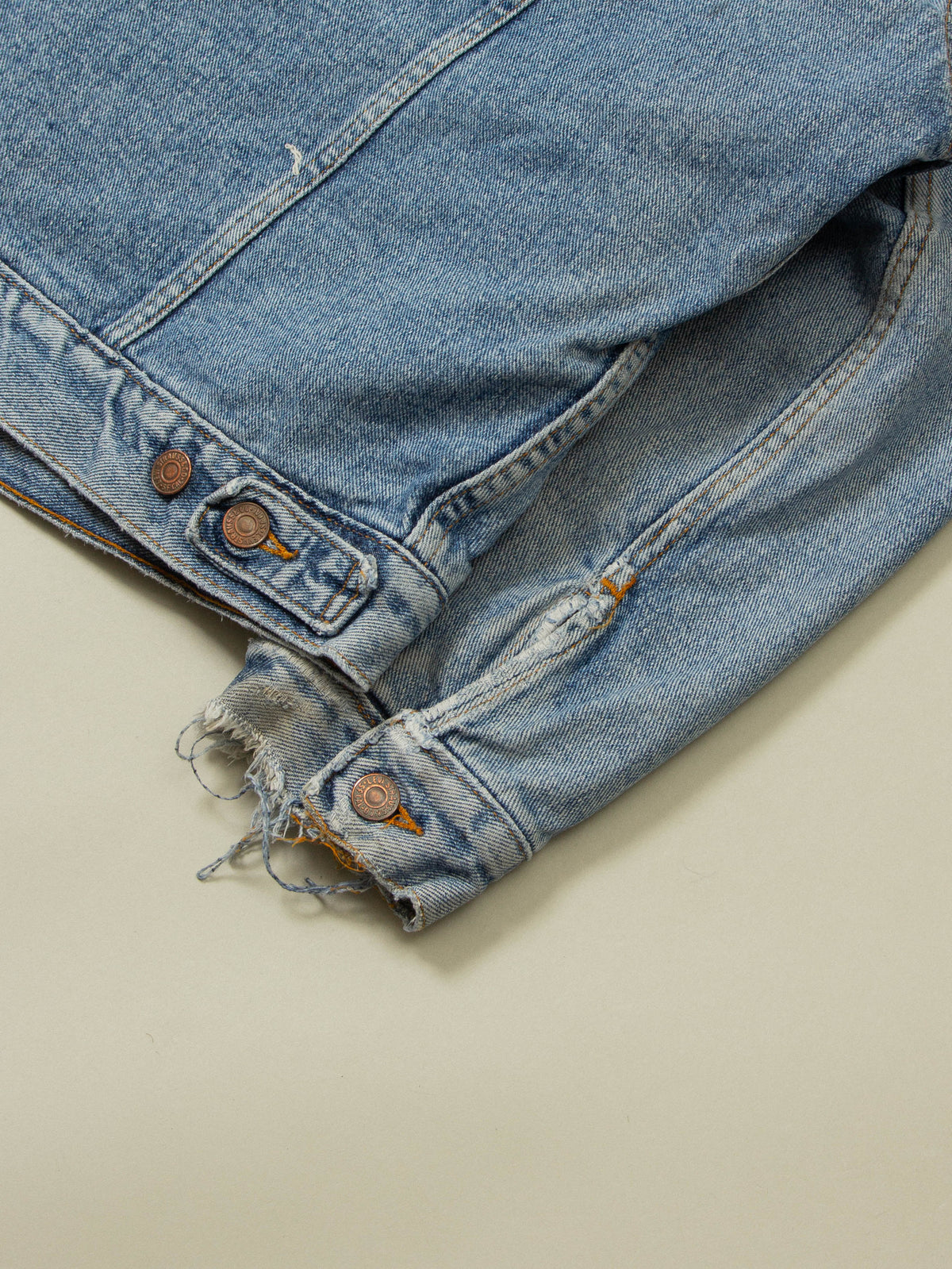 1990s Levi's Lined Denim Jacket - Made in USA (L)