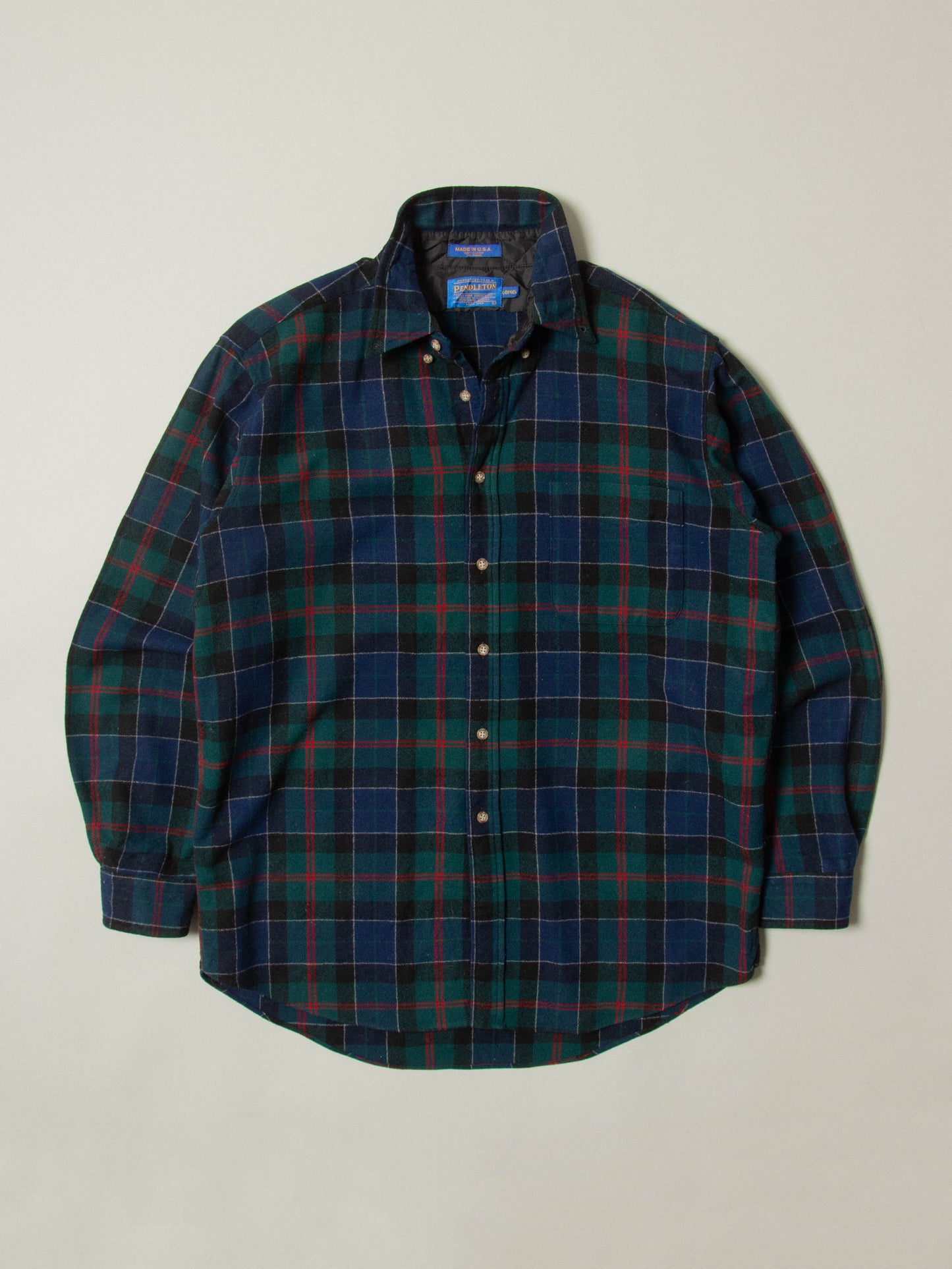 Vtg 1980s Pendleton Wool Shirt – Made in USA (L)