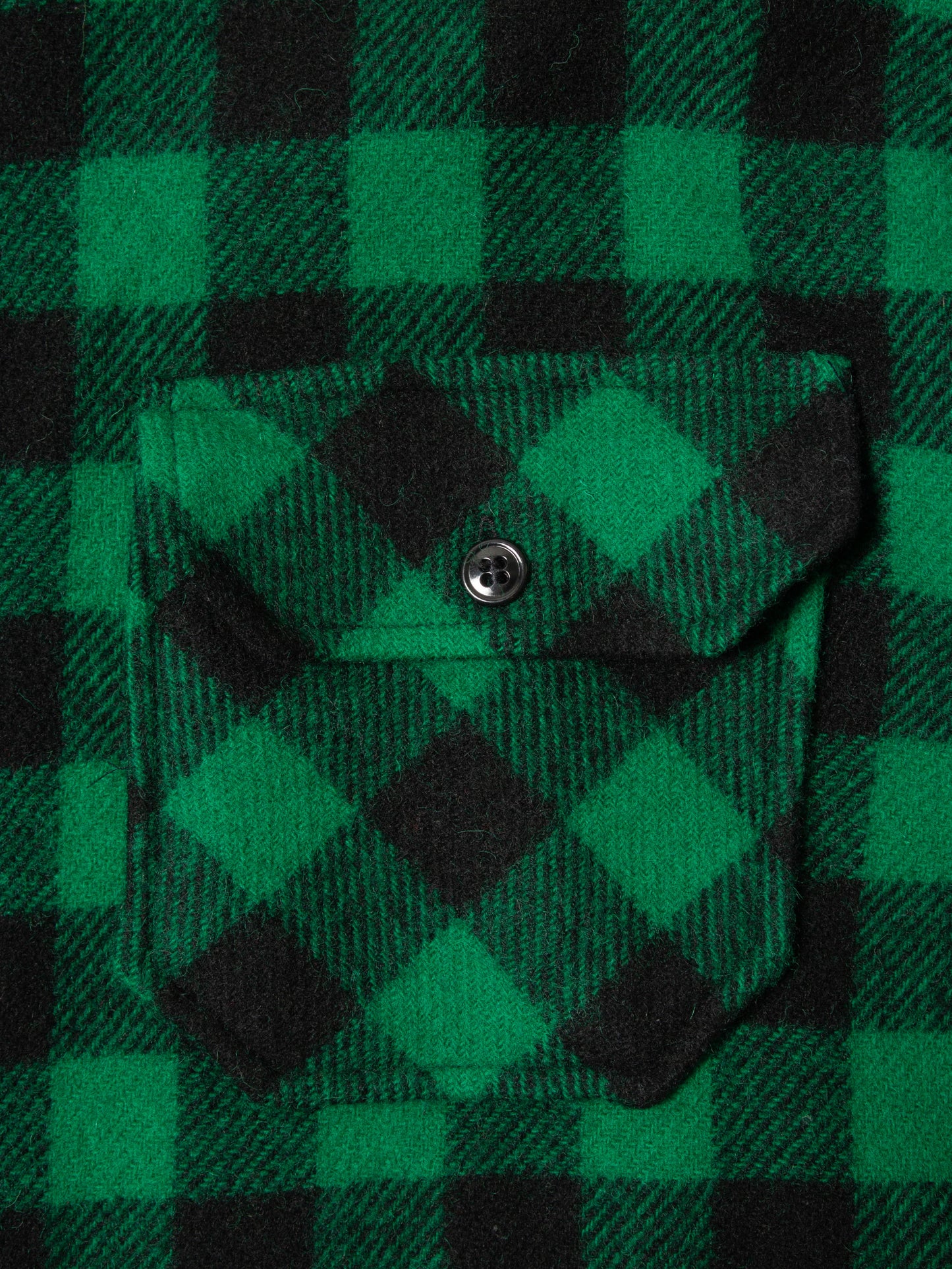 Vtg 1980s Plaid Wool Shirt - Made in USA (4XL)