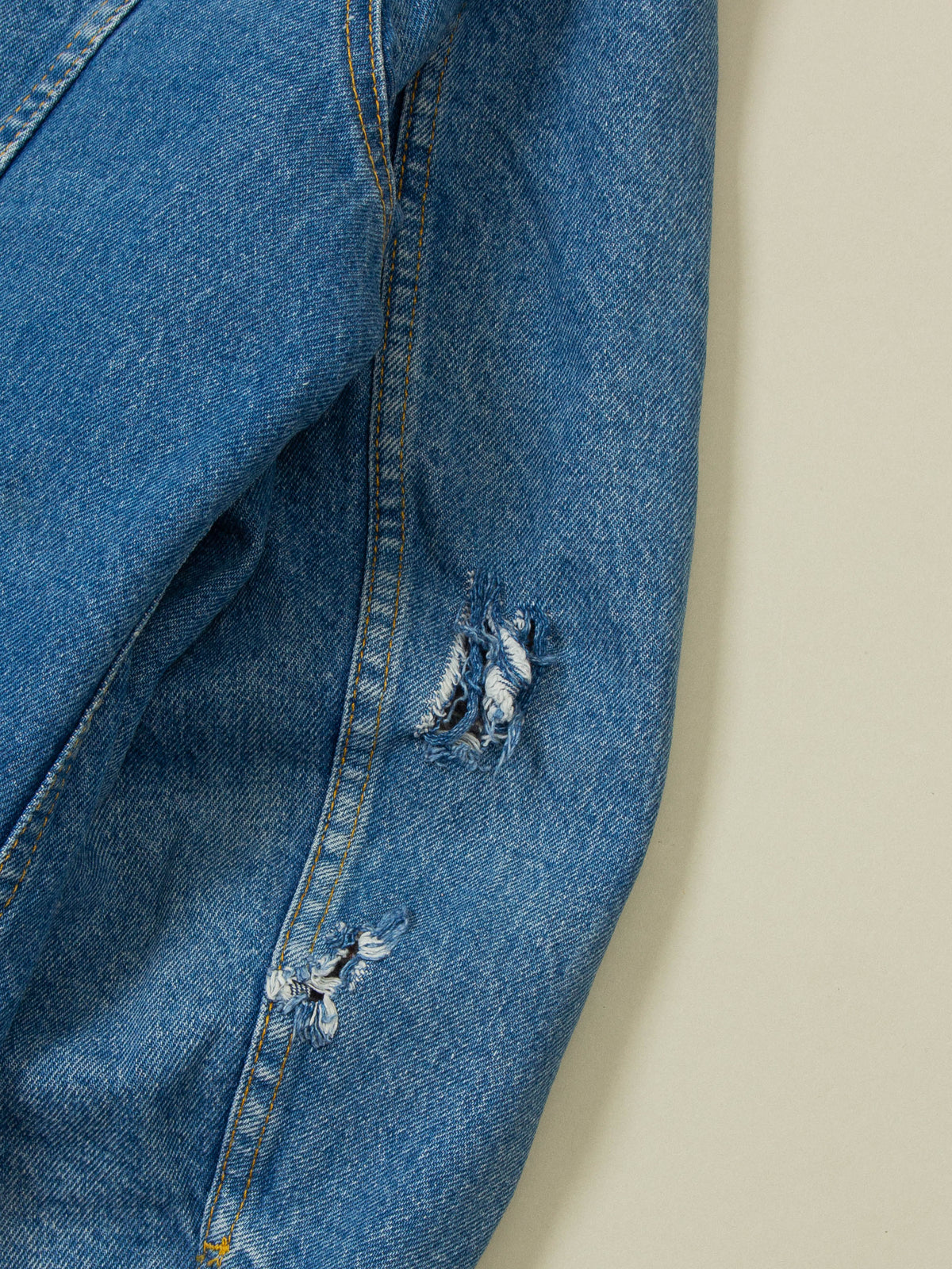 Vtg 1970s Lee Storm Rider Lined Denim jacket - Made in USA (L)