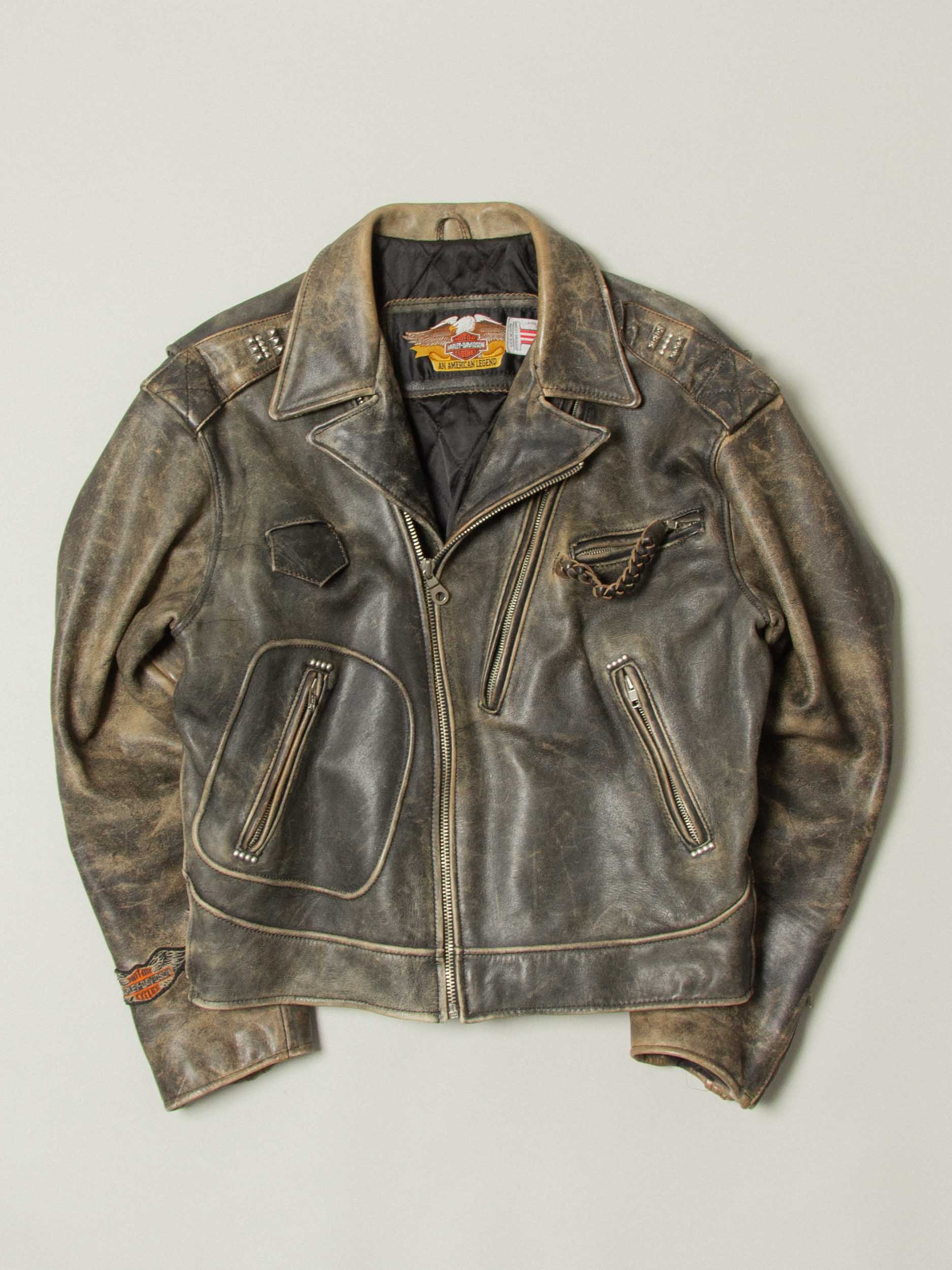 Vtg 1980s Harley-Davidson Leather Motorcycle Jacket – Made in USA