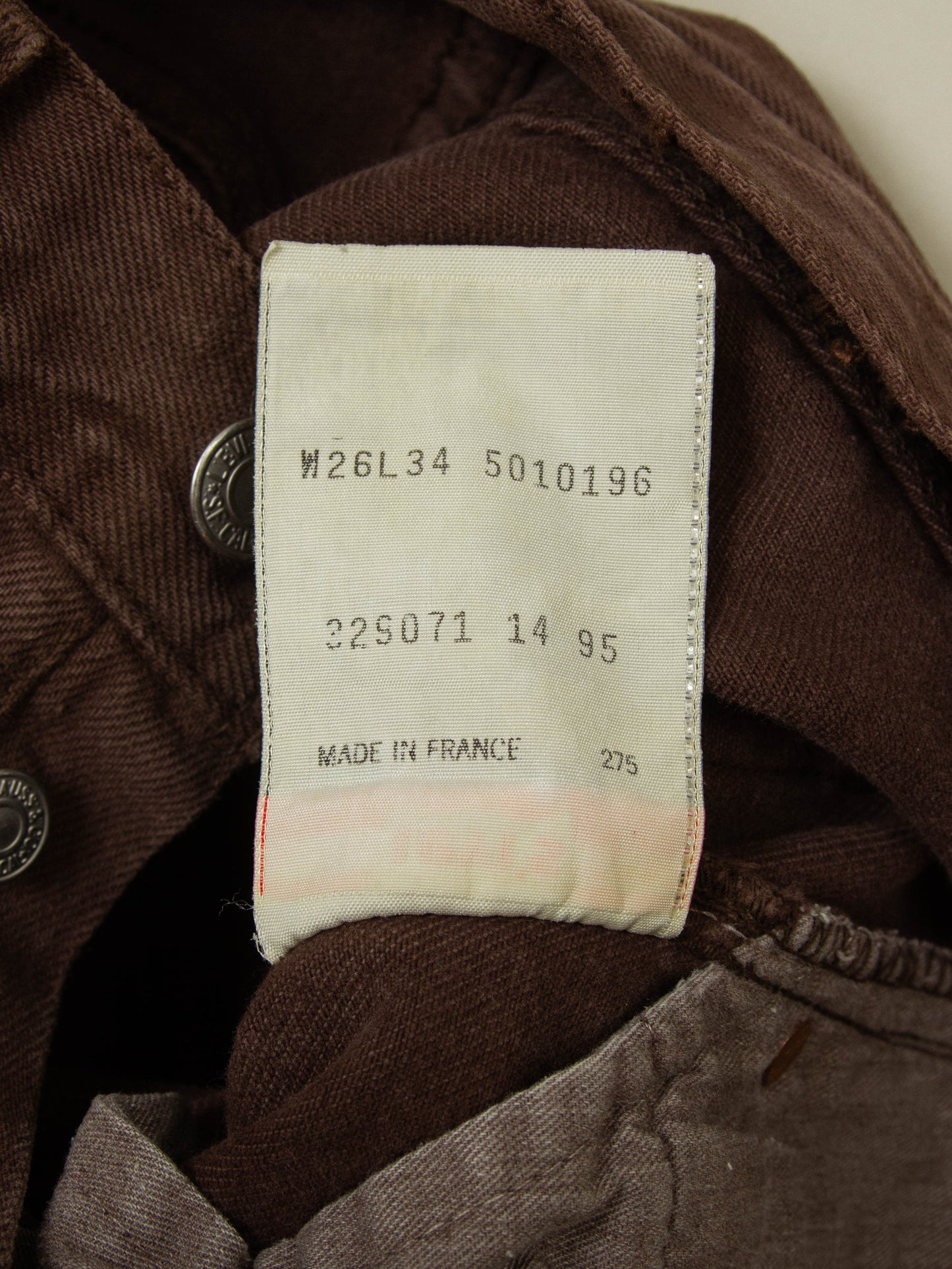 Vtg 1990s Levi's 501 Jeans - Made in France (26x34)