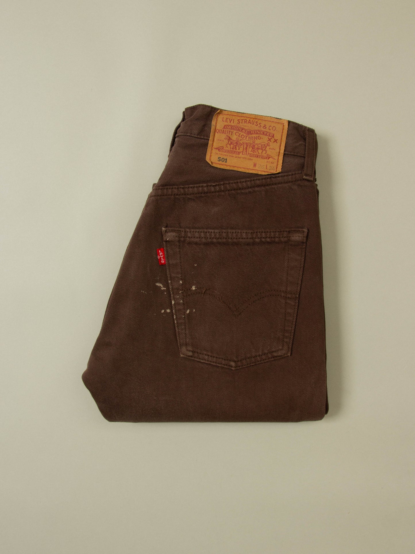 Vtg 1990s Levi's 501 Jeans - Made in France (26x34)