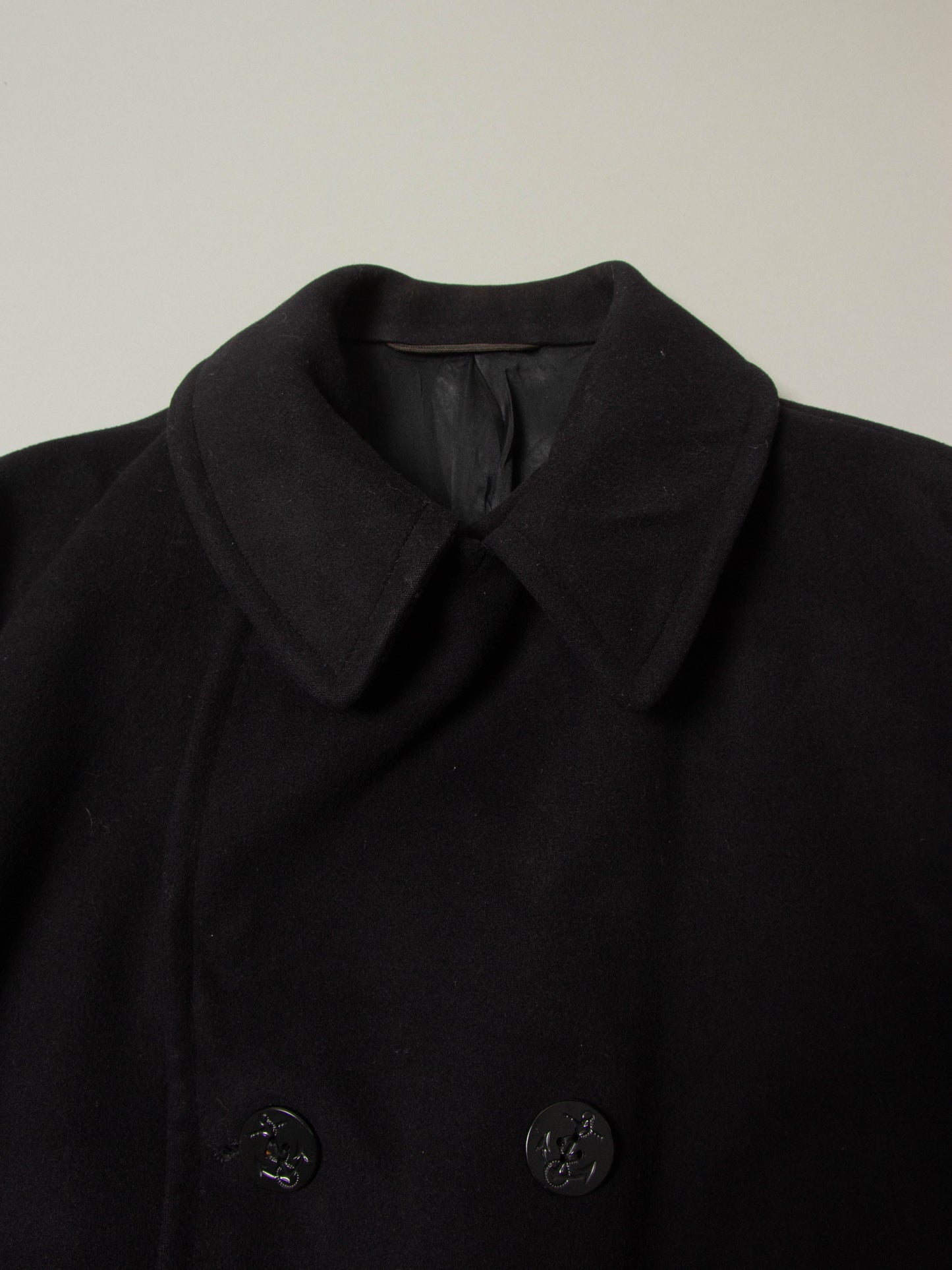 Vtg 1970s US Navy Wool Peacoat (XL)