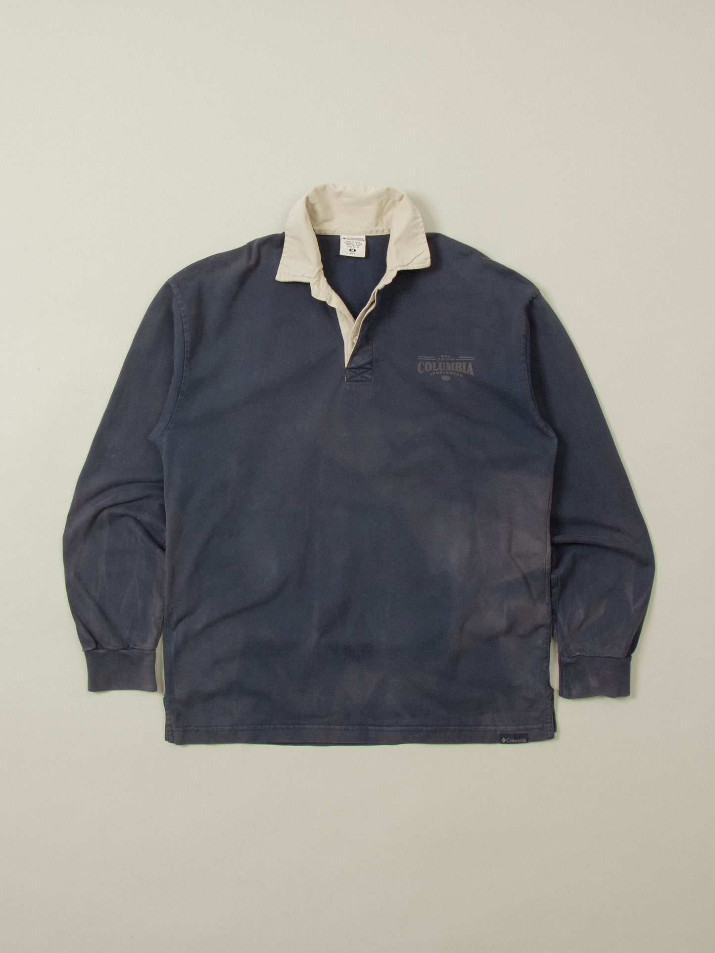 Vtg Faded Columbia Rugby Shirt (L)