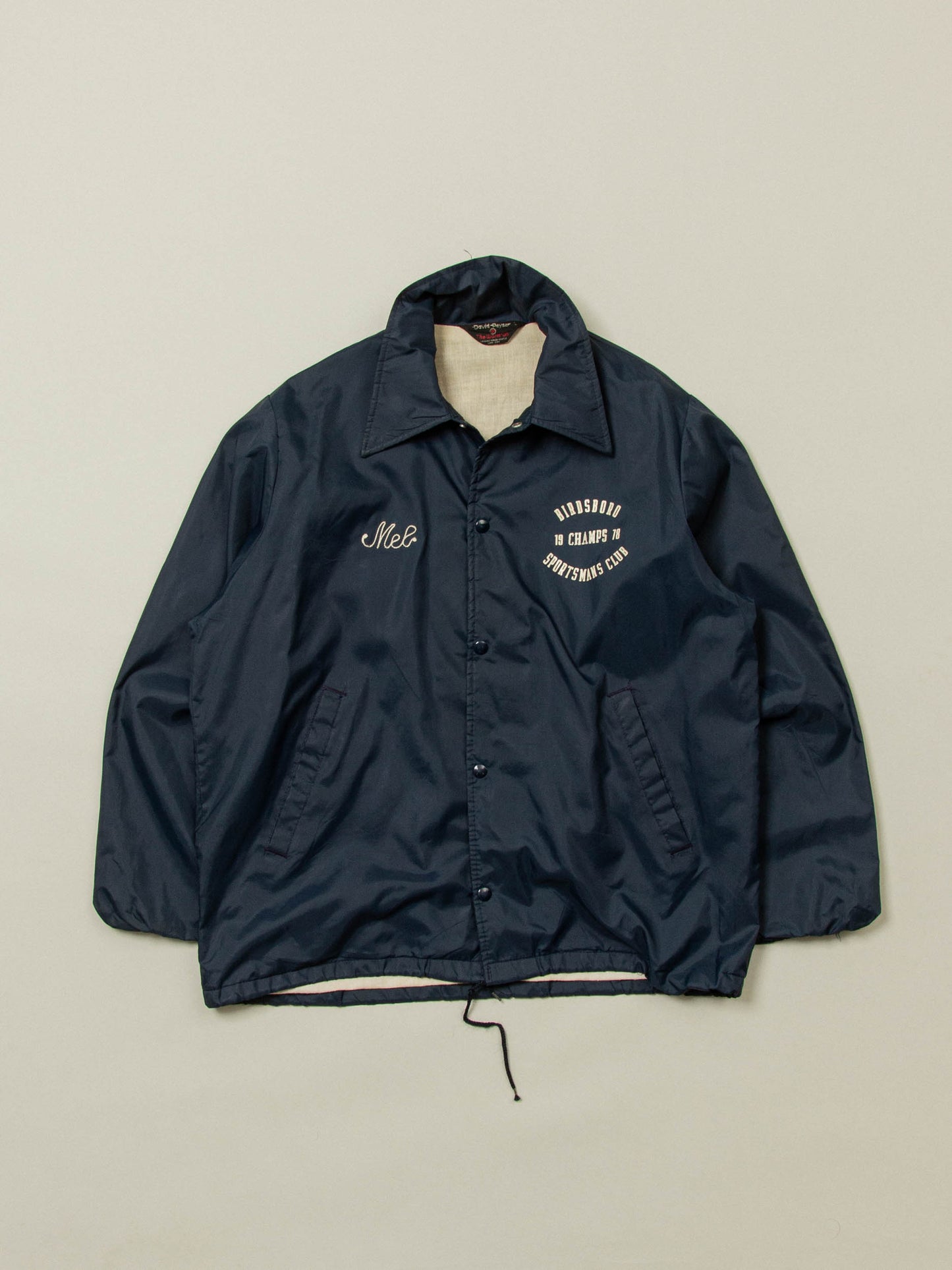 Vtg 1970s 'Sportsmans Club' Coach Jacket (L)