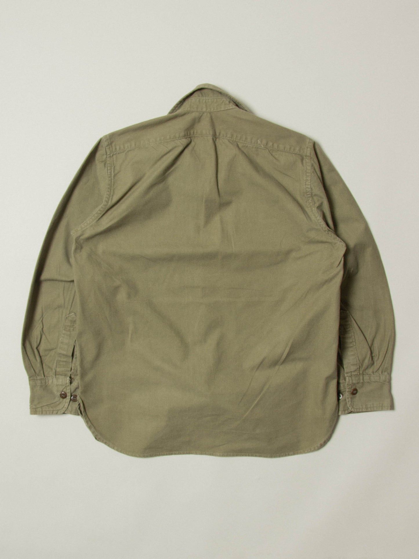 Vtg 1970s Greek Army Fatigue Shirt
