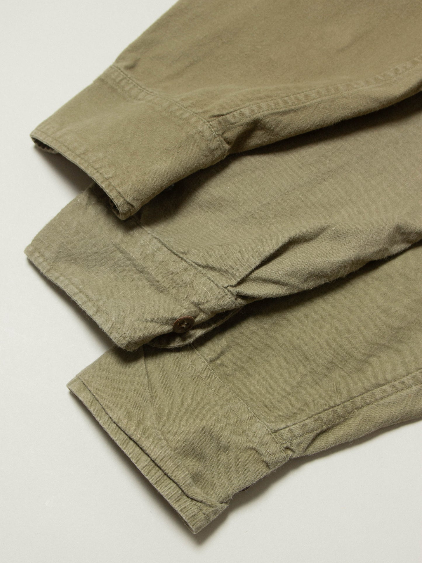 Vtg 1970s Greek Army Fatigue Shirt