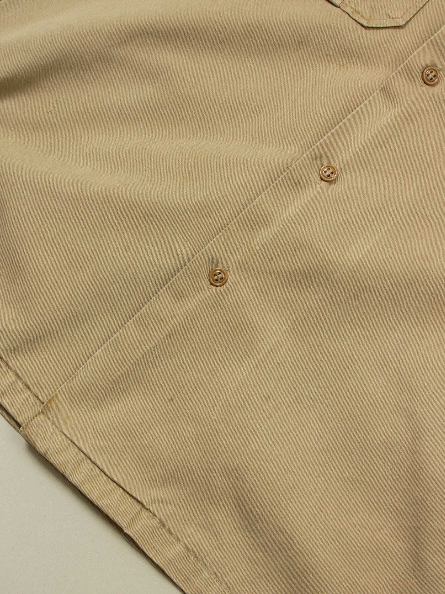 Vtg 1950s US Army Short Sleeve Officer Shirt (M)