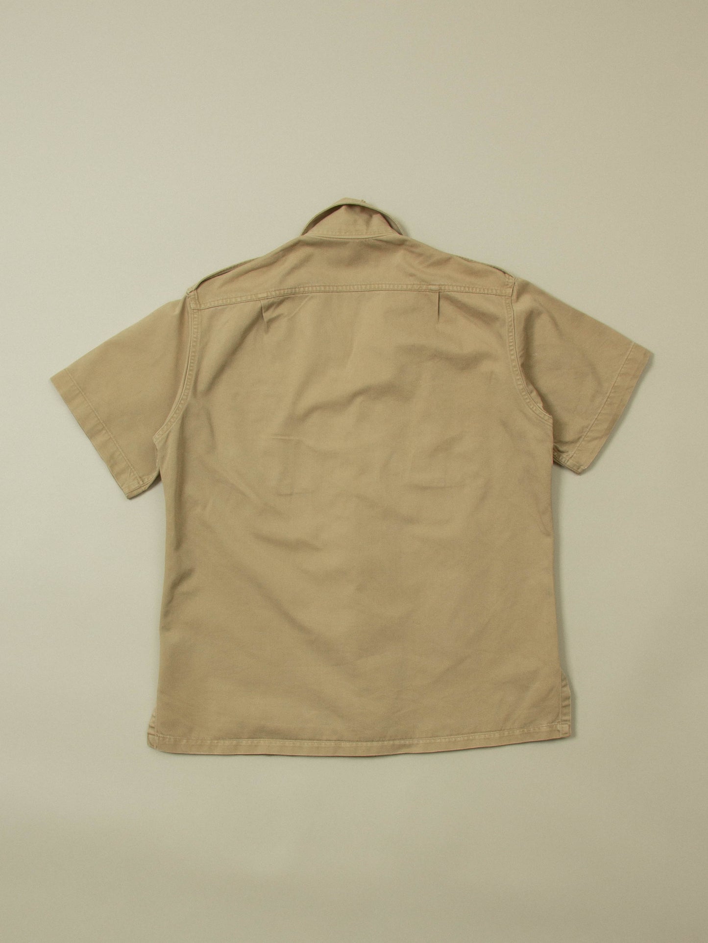 Vtg 1950s US Army Short Sleeve Officer Shirt (M)