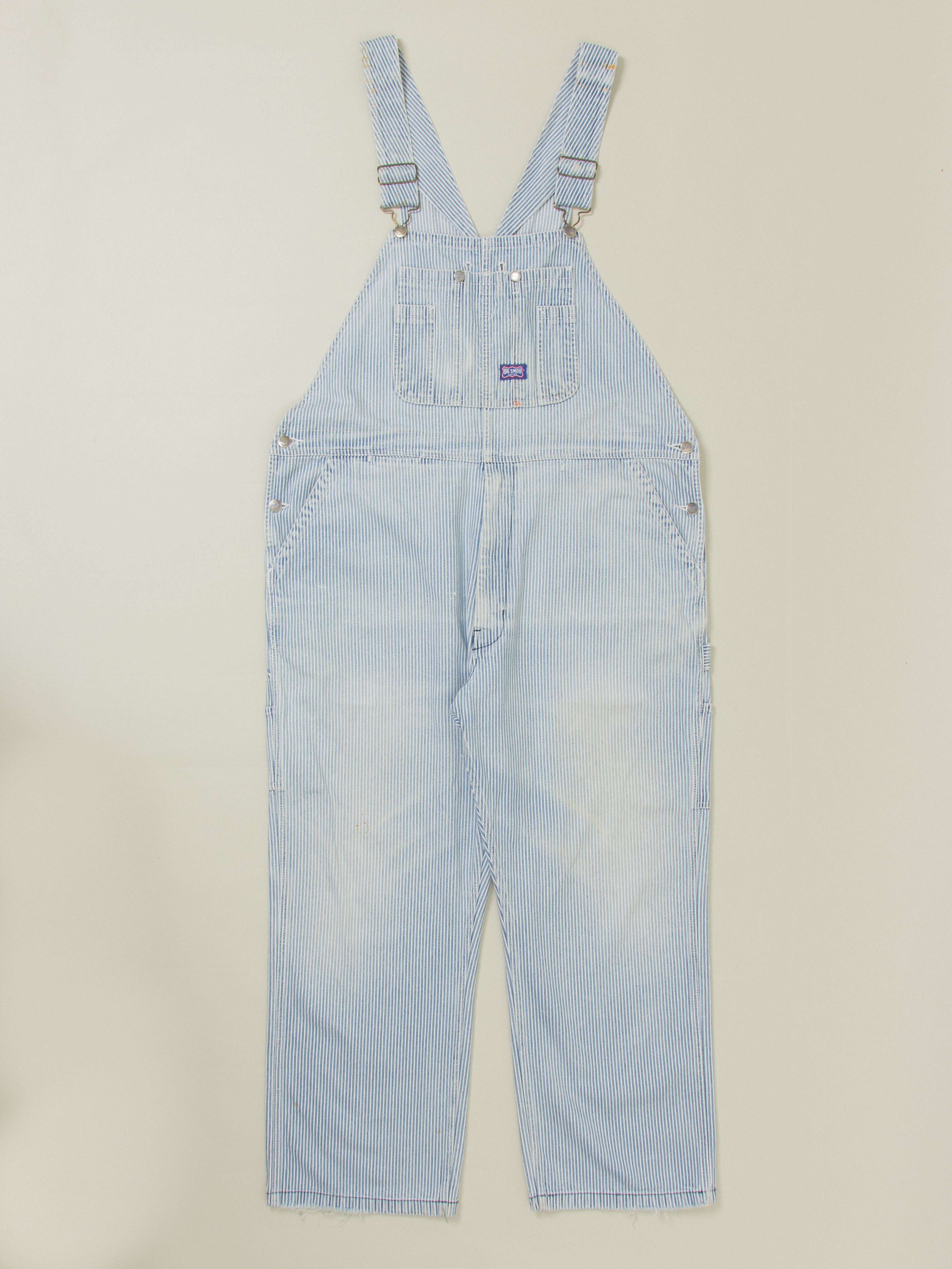 Big smith striped overalls sales