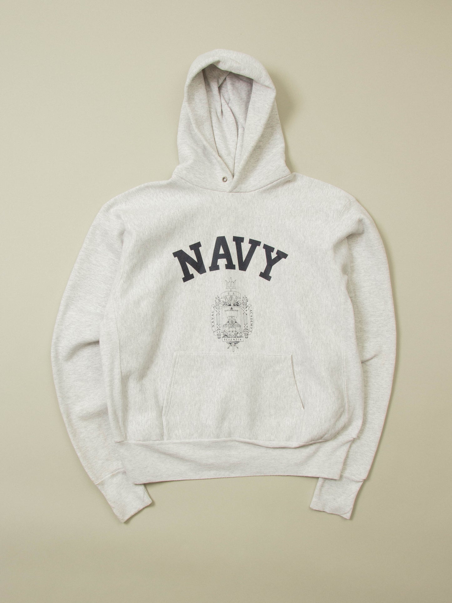 Vtg 1990s US Navy Reverse Weave Hoodie - Made in USA (XL)