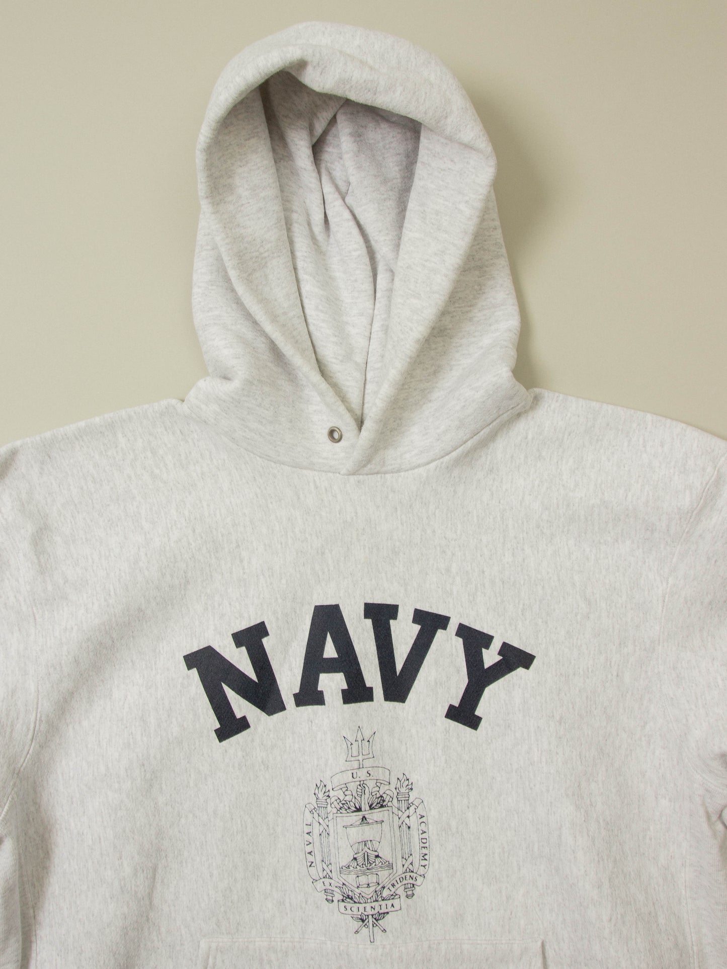 Vtg 1990s US Navy Reverse Weave Hoodie - Made in USA (XL)