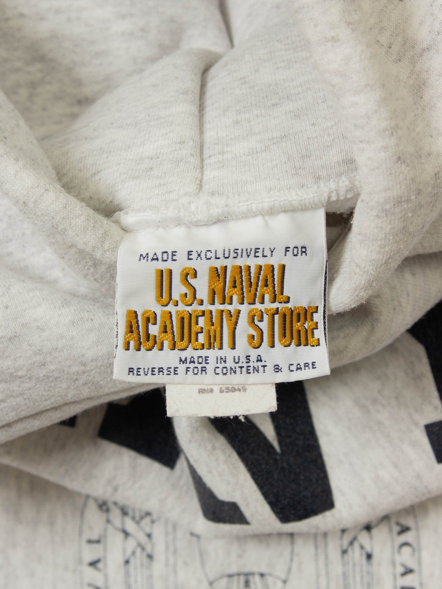 Vtg 1990s US Navy Reverse Weave Hoodie - Made in USA (XL)