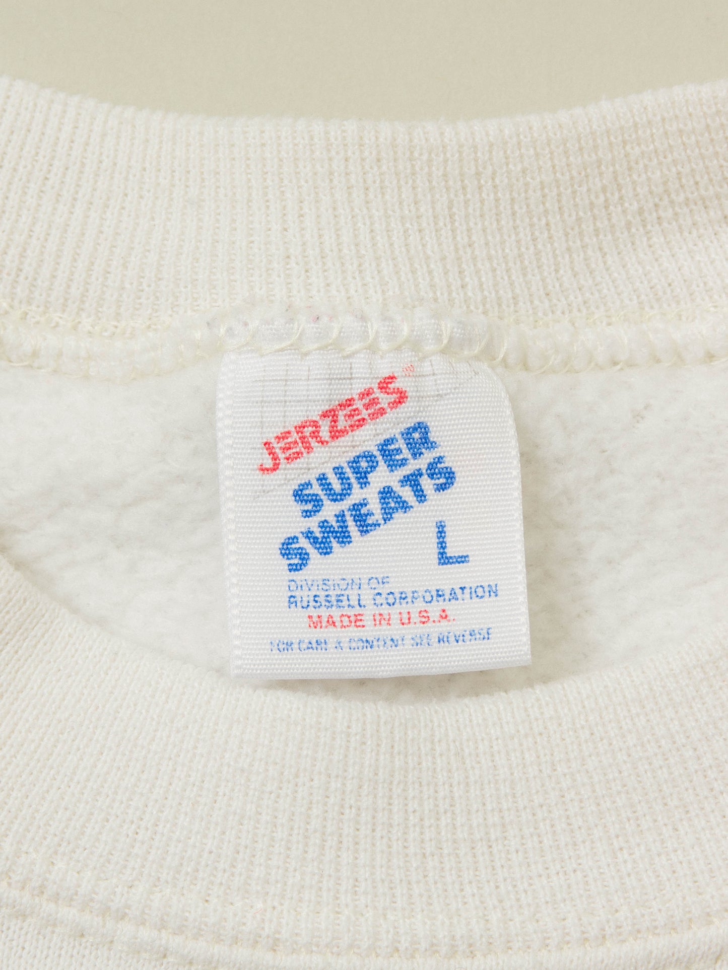 Vtg 1990s Jerzees Graphic Sweatshirt - Made in USA (L)