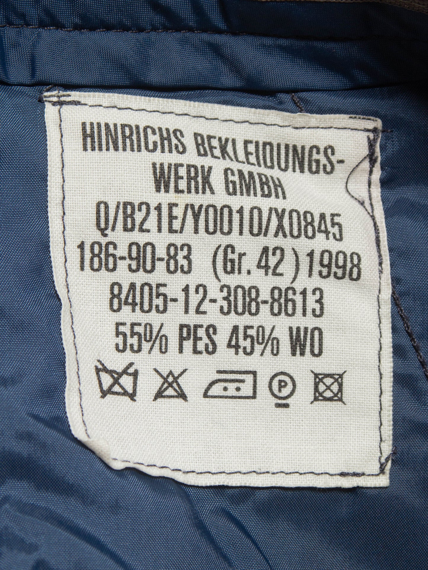 Vtg 1990s Pleated Army Wool Trousers