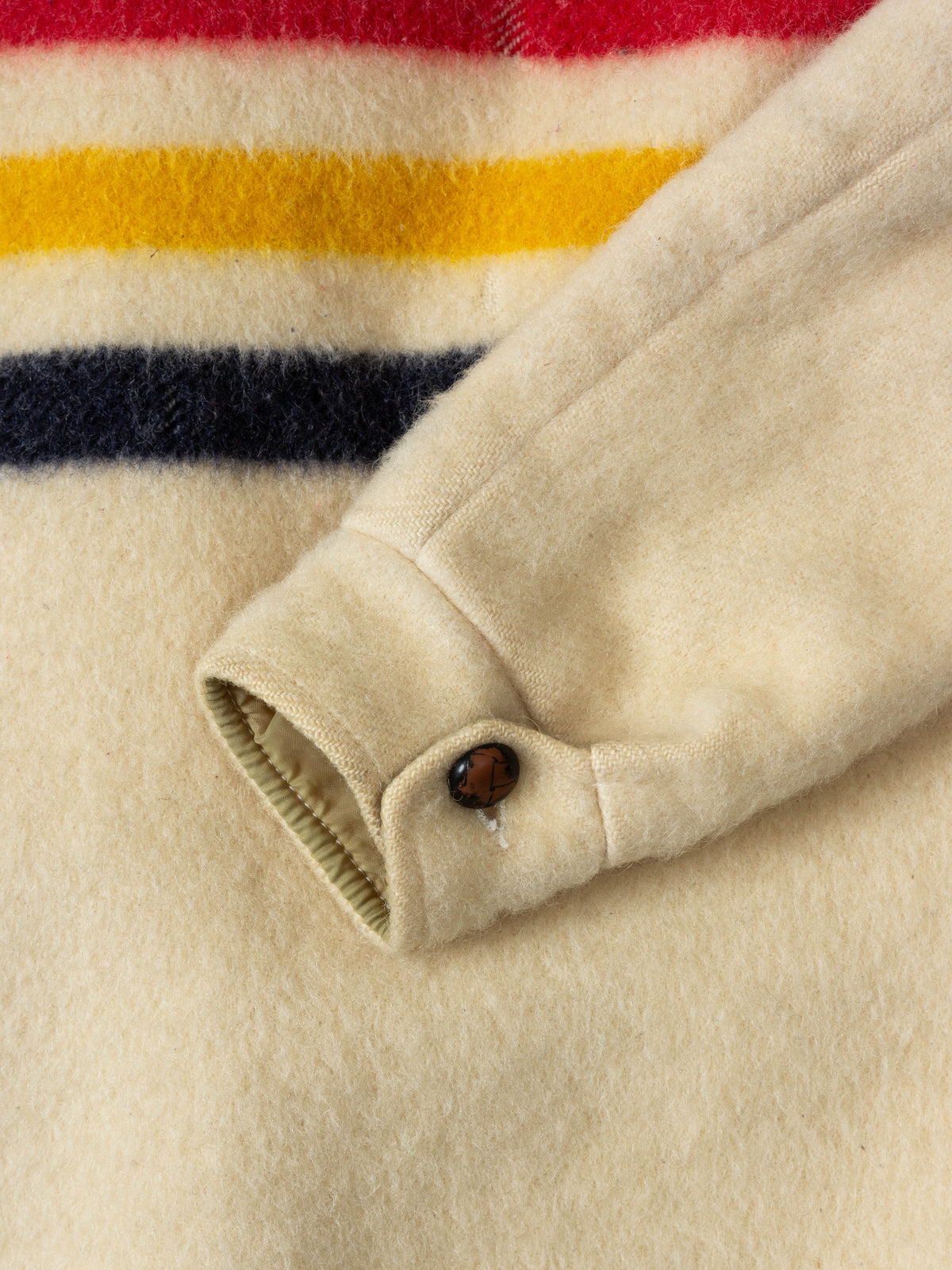 Vtg 1970s Hudson's Bay Point Blanket Wool Coat - Made in Canada (Women's M)