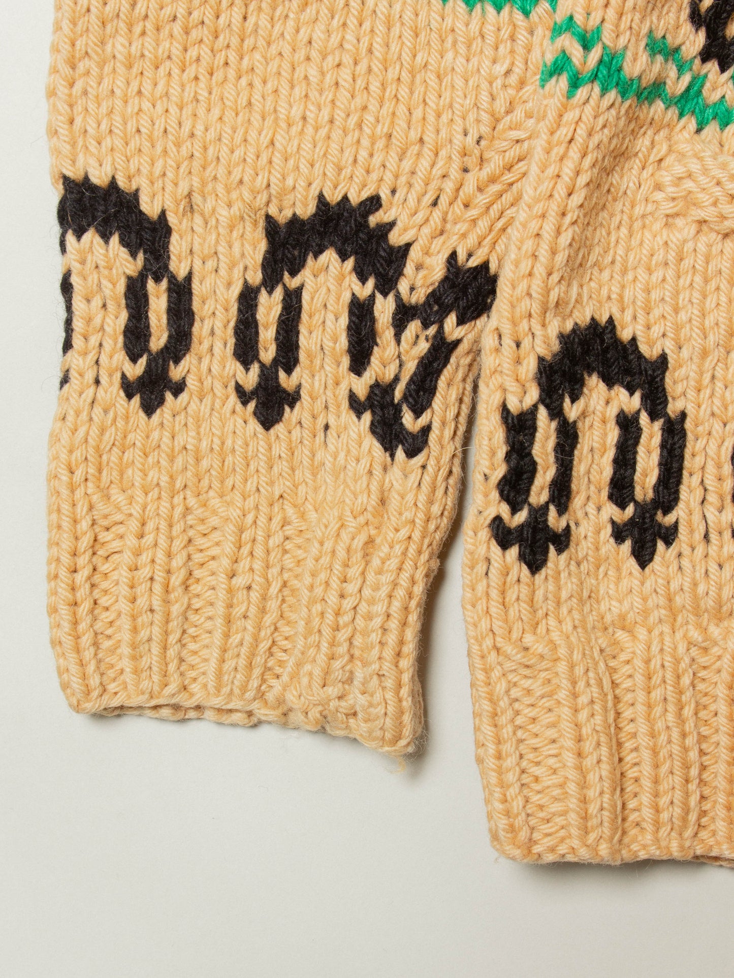 Vtg 1960s Heavy Cowichan Wool Sweater (L)