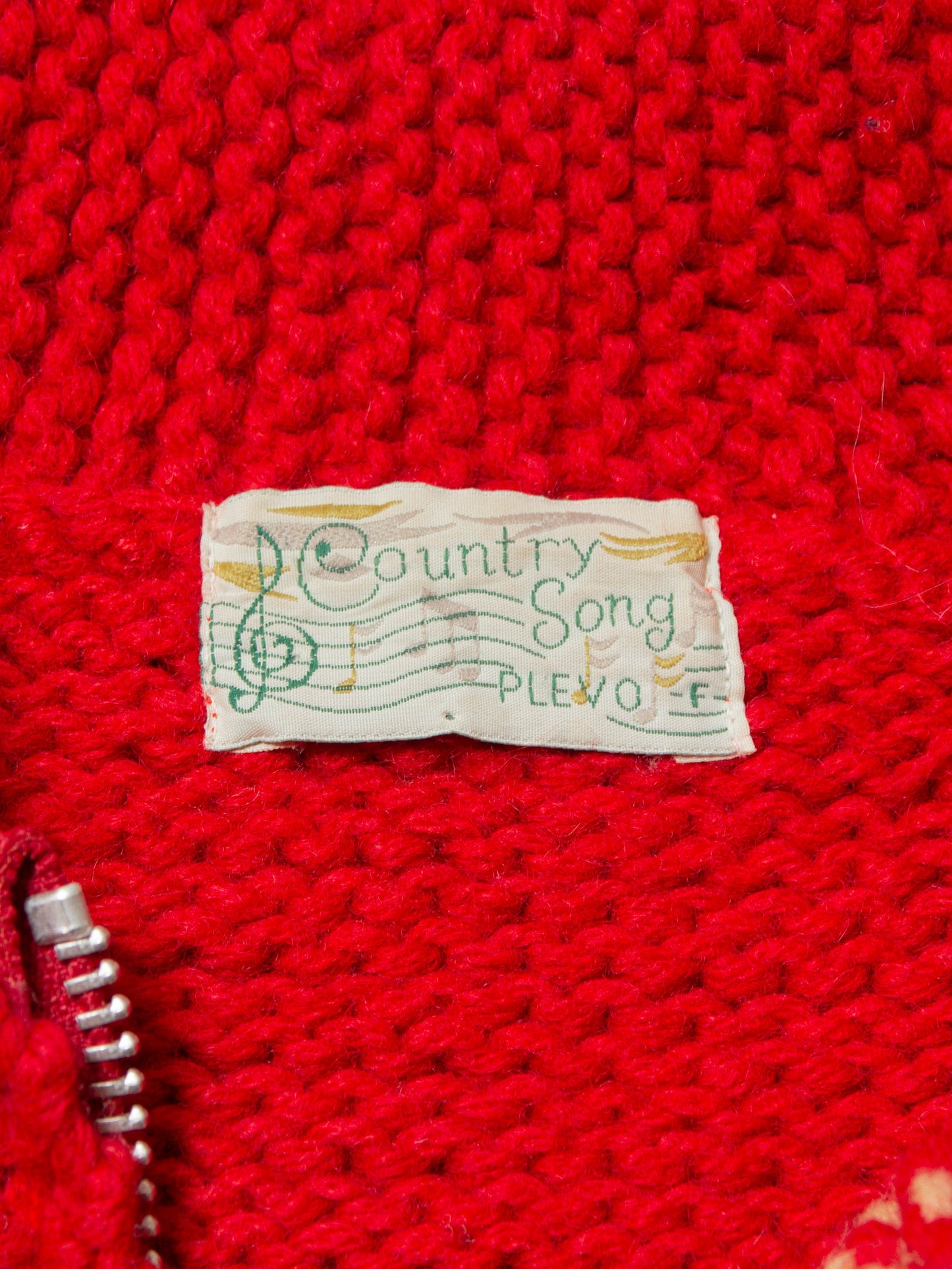 Vtg 1970s Heavy Cowichan Wool Sweater (S)