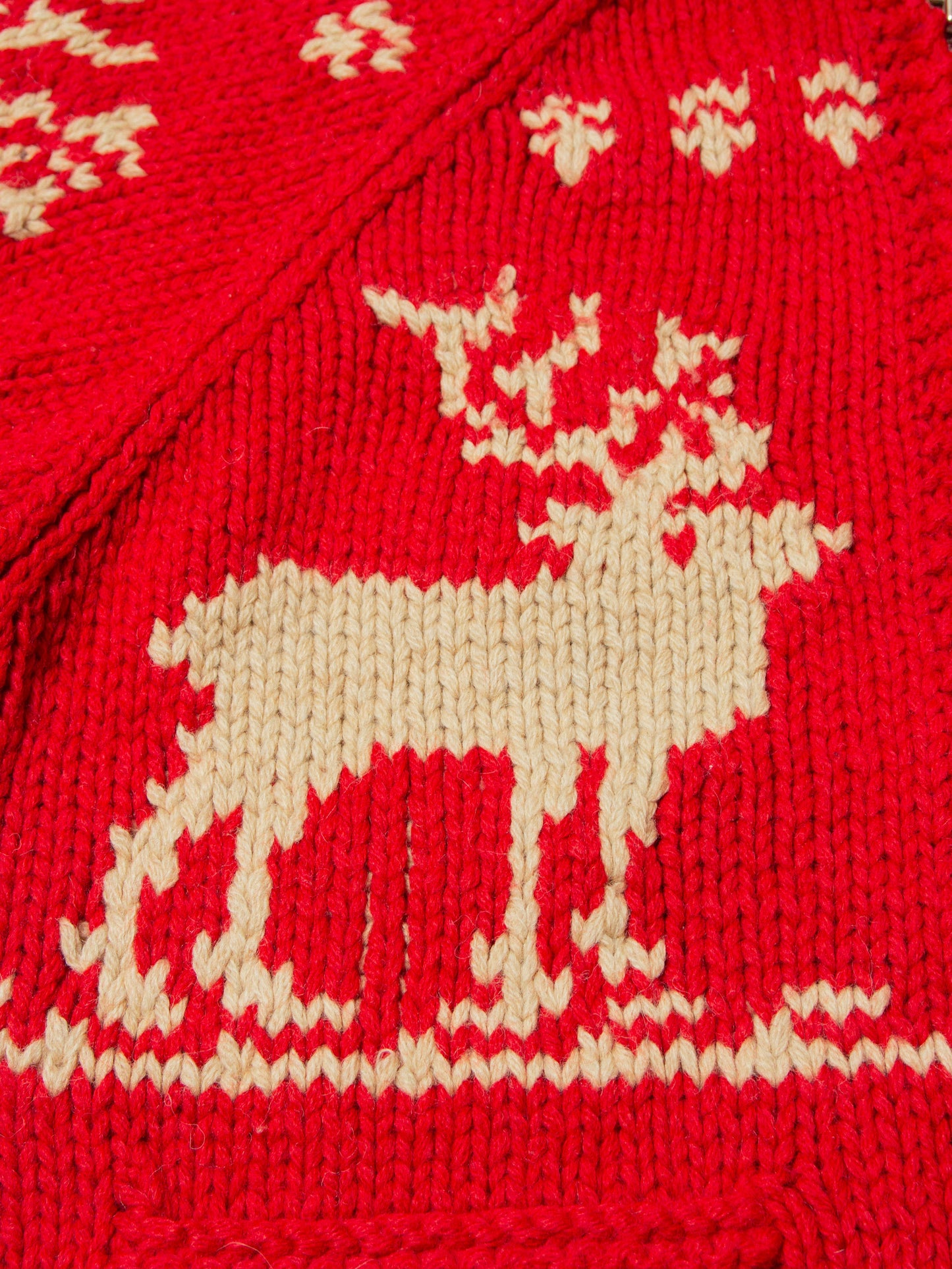 Vtg 1970s Heavy Cowichan Wool Sweater (S)