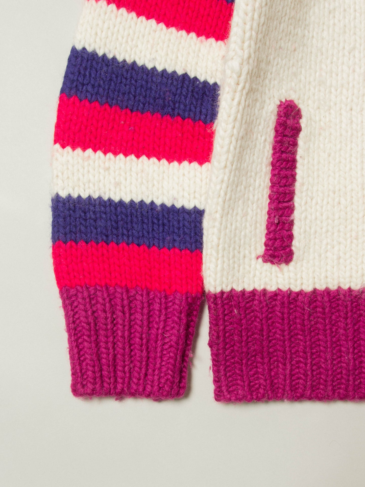 Heavy Cowichan Wool Raglan Sweater (S)