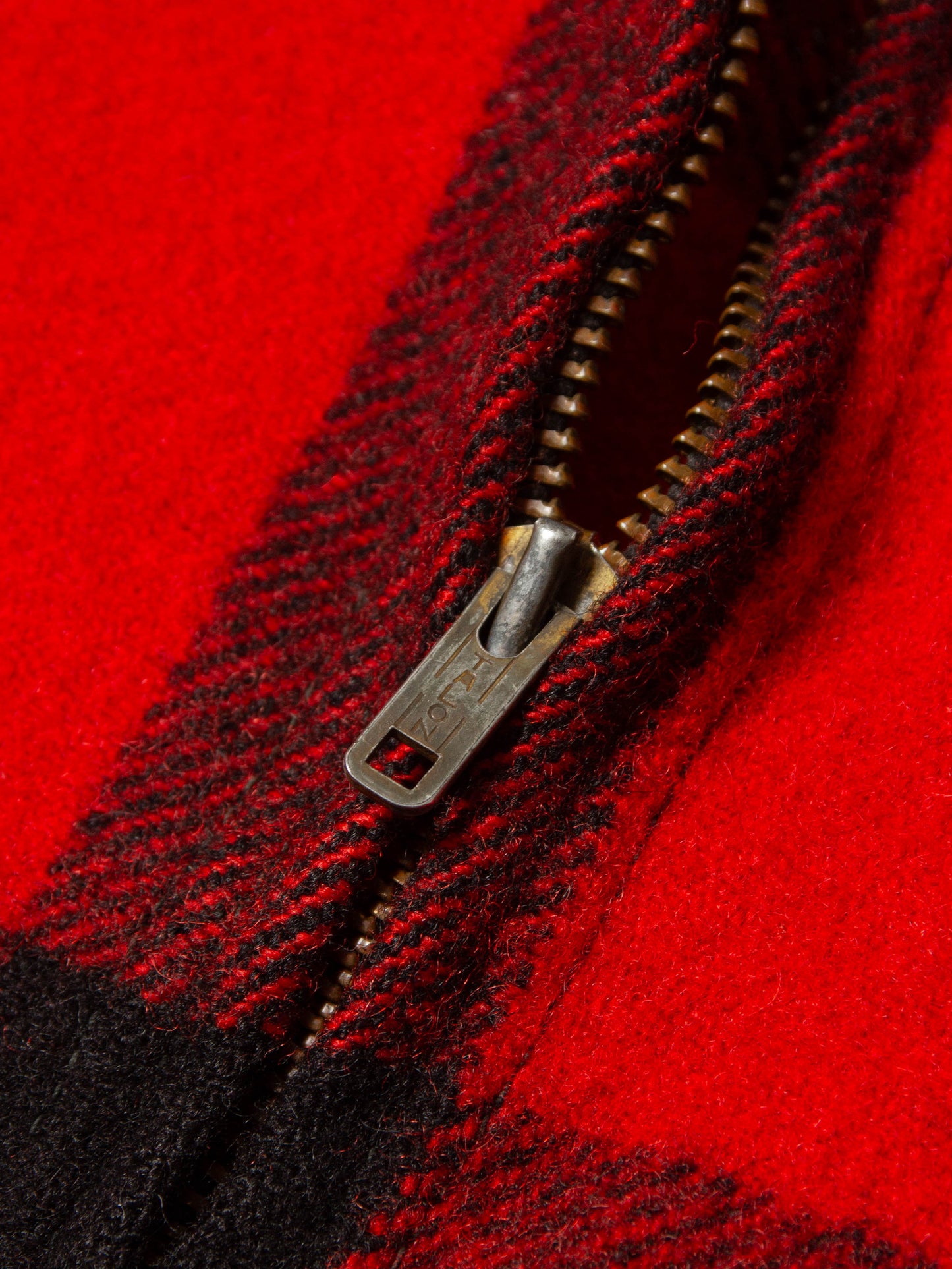 Vtg 1940s Woolrich Buffalo Plaid Jacket - Made in USA (M)