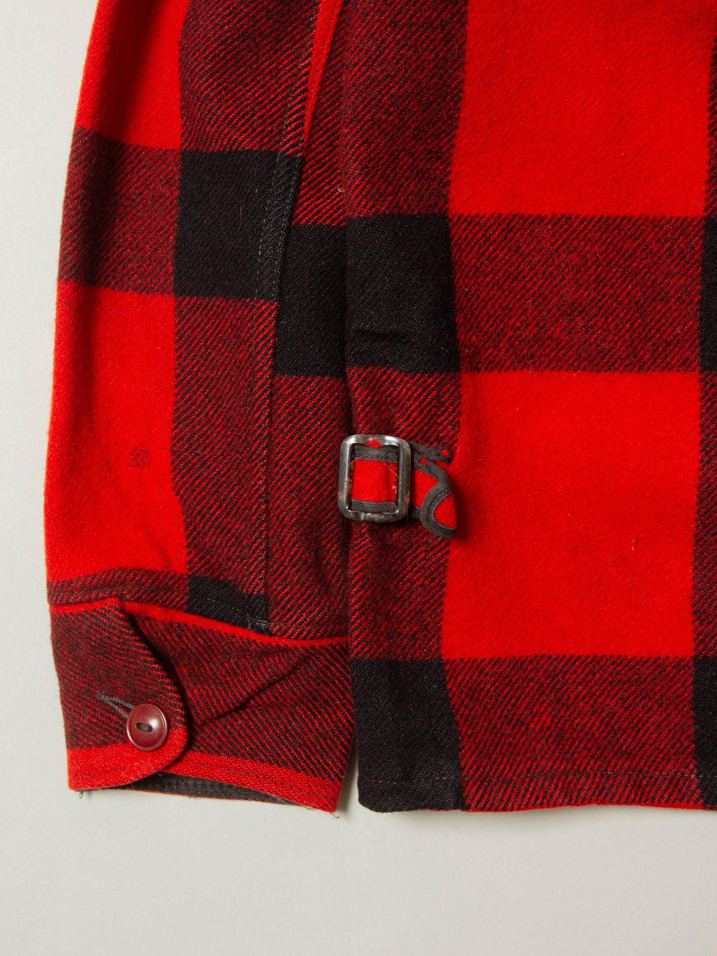 Vtg 1940s Woolrich Buffalo Plaid Jacket - Made in USA (M)