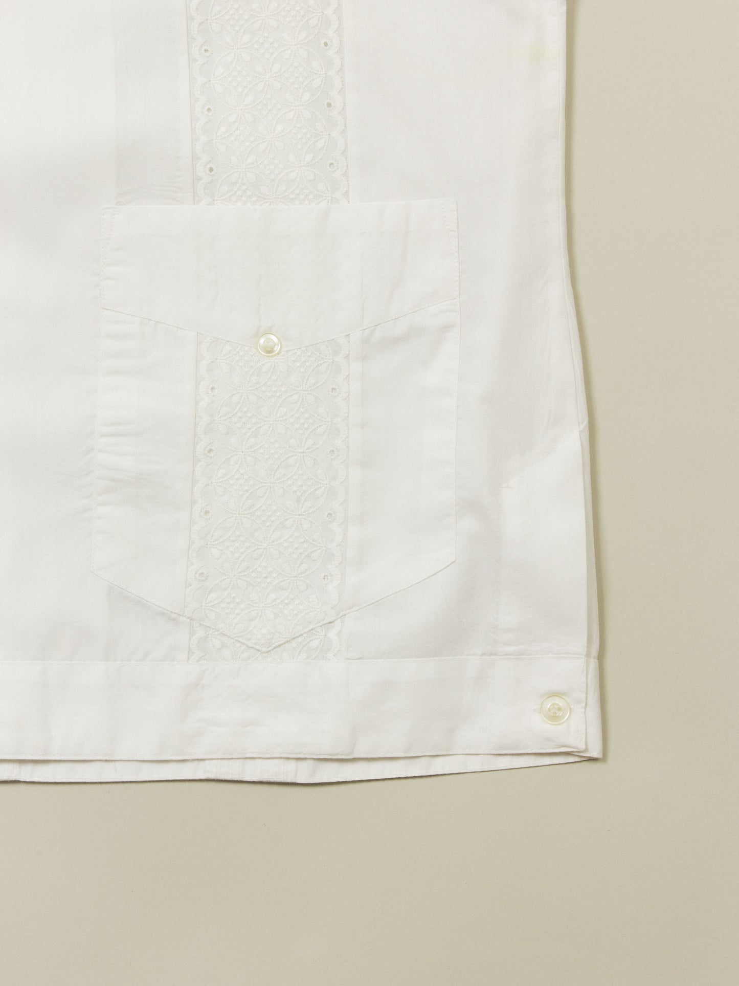 Vtg 1970s Guayabera Cuban Shirt (M)