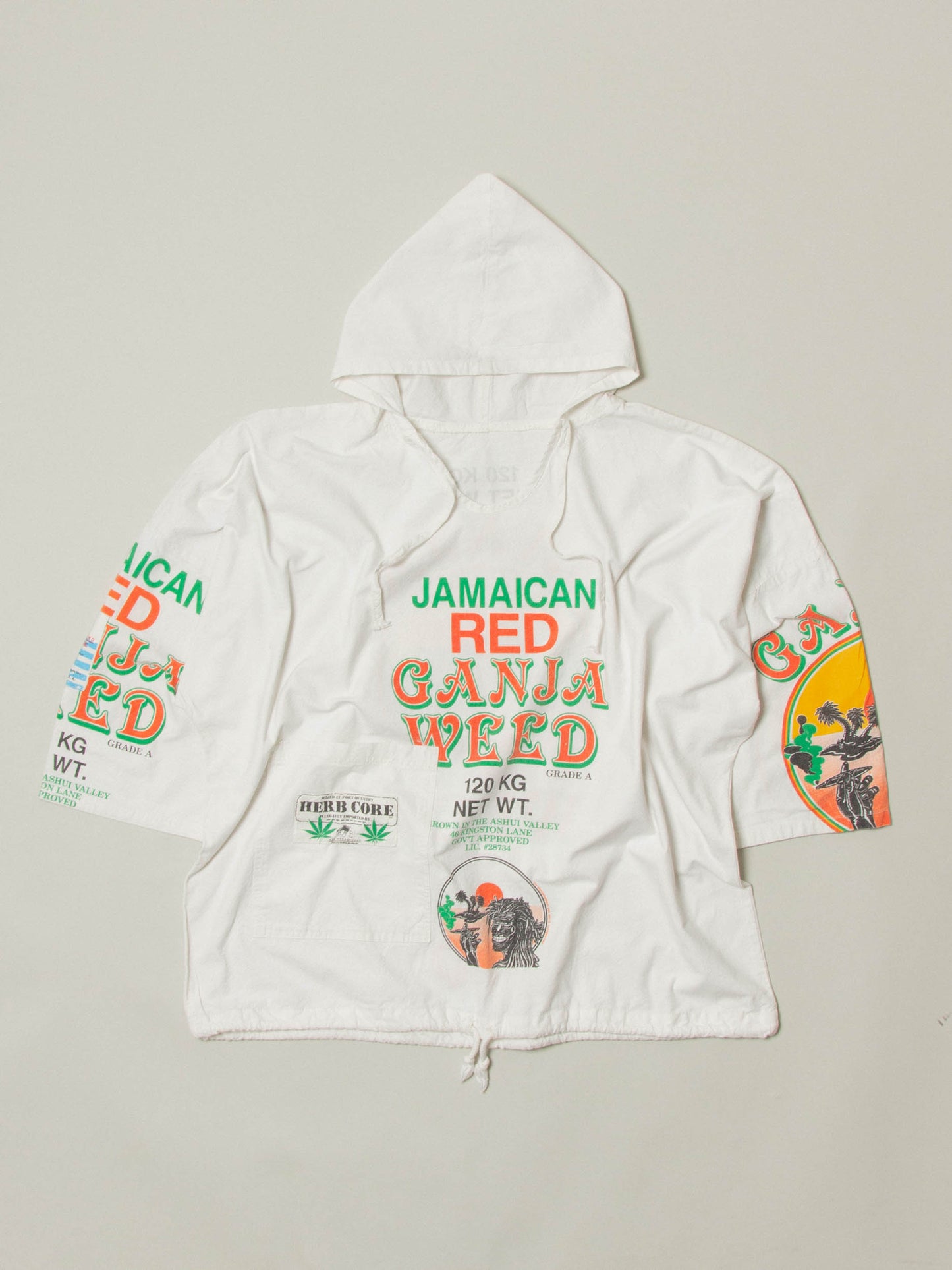 Vtg 1990s AKA Underground 'Jamaican Red' Souvenir Jacket - Made in USA (L)